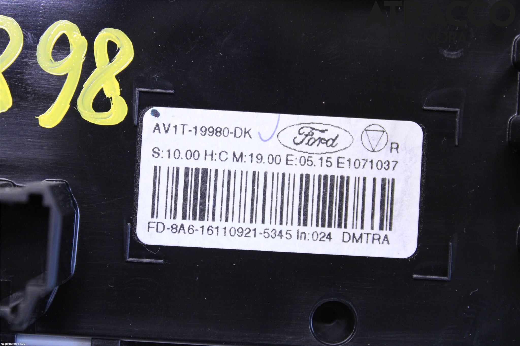 Ford TRANSIT/TOURNEO COURIER 13-23 Varme Ac Betjening-Display