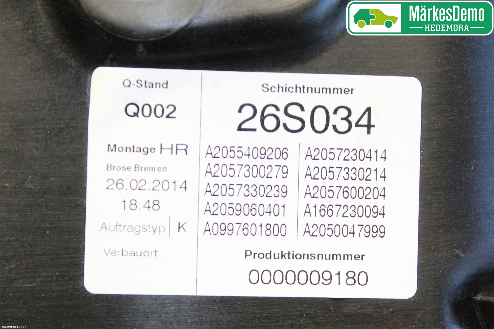 Mercedes-Benz MB C-KLASS (W205) 14-21 Vindusheis El Komp