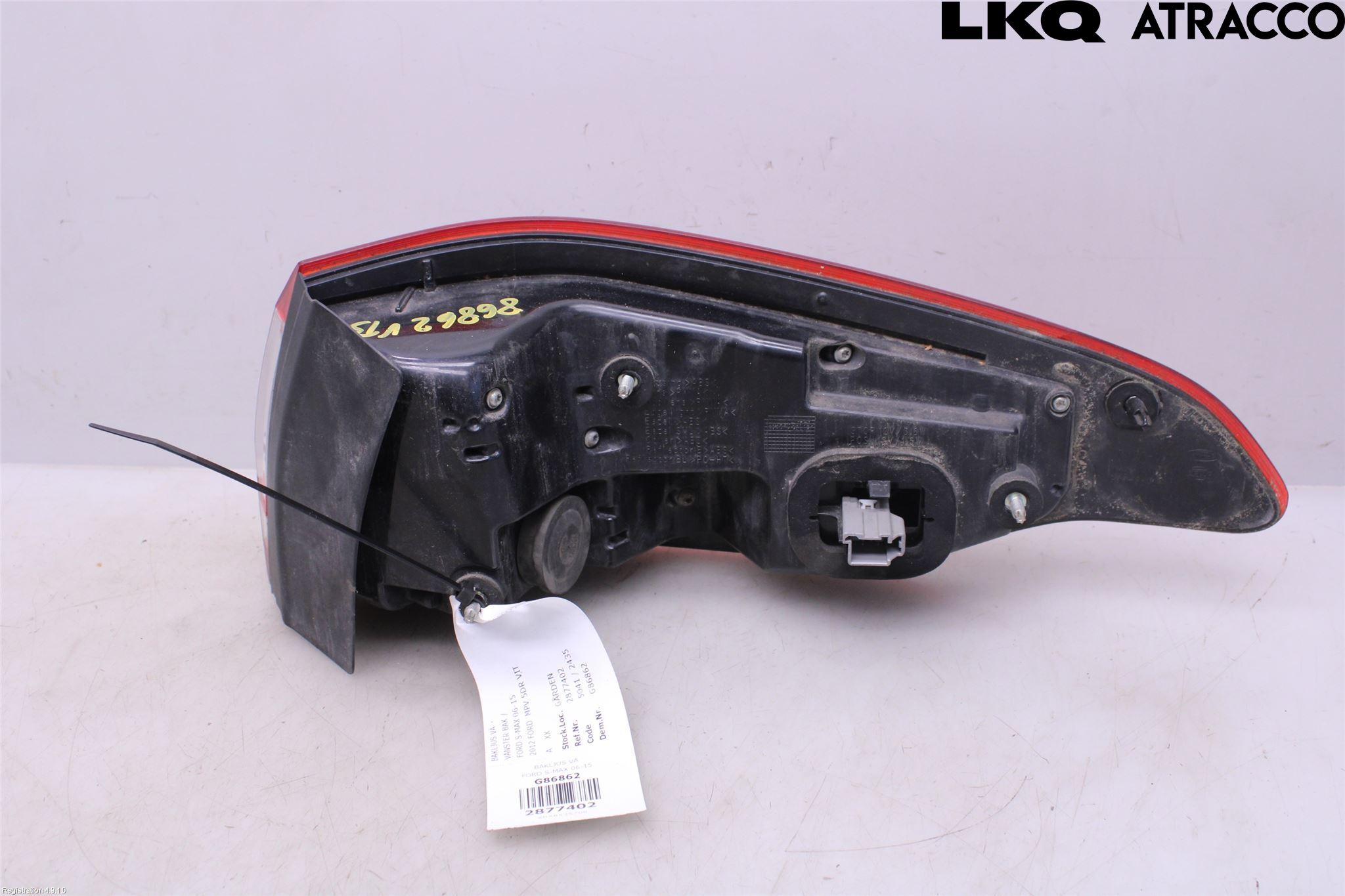 Ford S-MAX 06-15 Baklykt Venstre