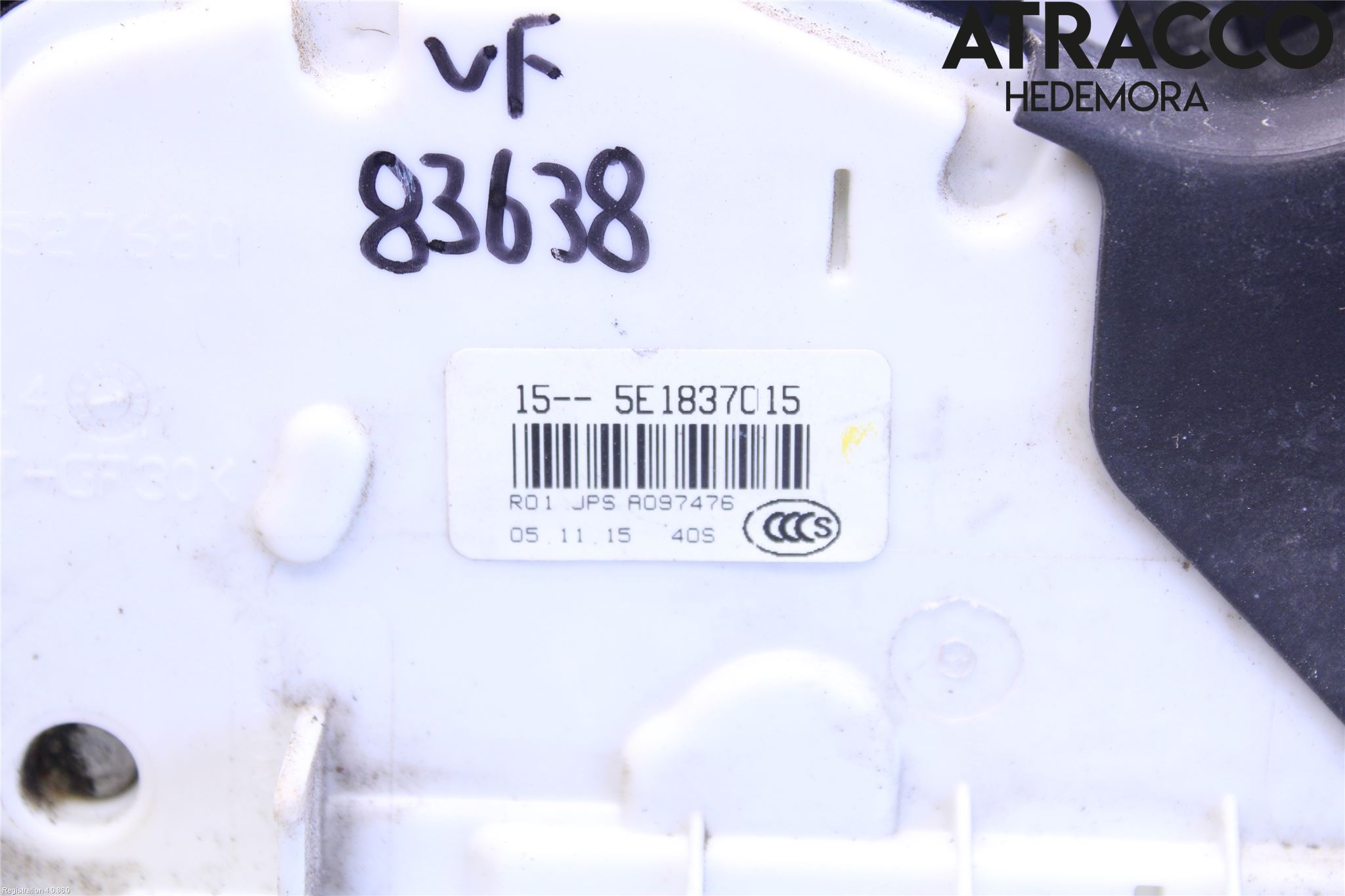 Volkswagen VW PASSAT 15-19 Dørlås - Låsekasse