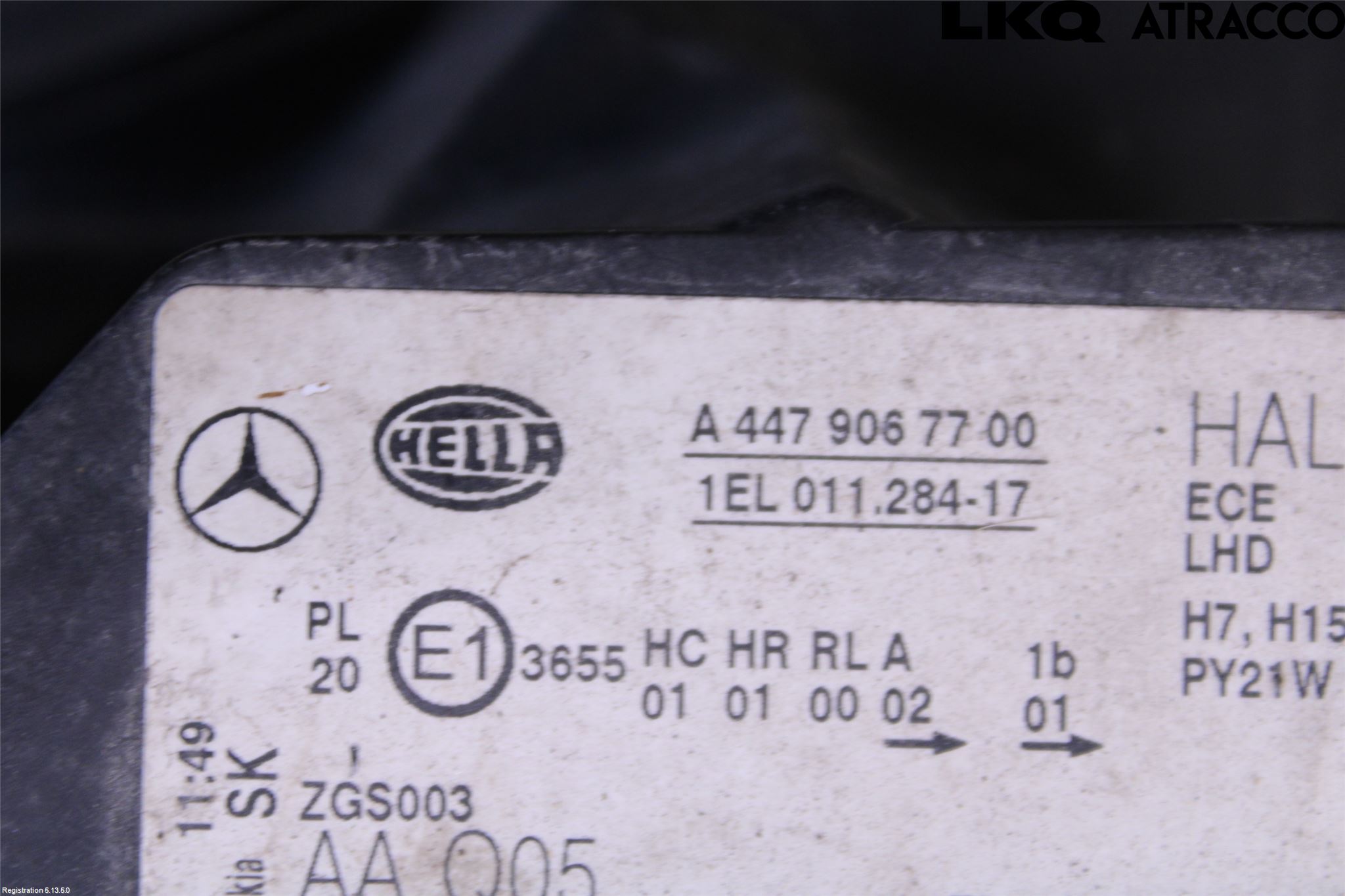 Mercedes-Benz MB VITO/V-KLASS (W640,W447,W448) 14- Frontlykt Venstre