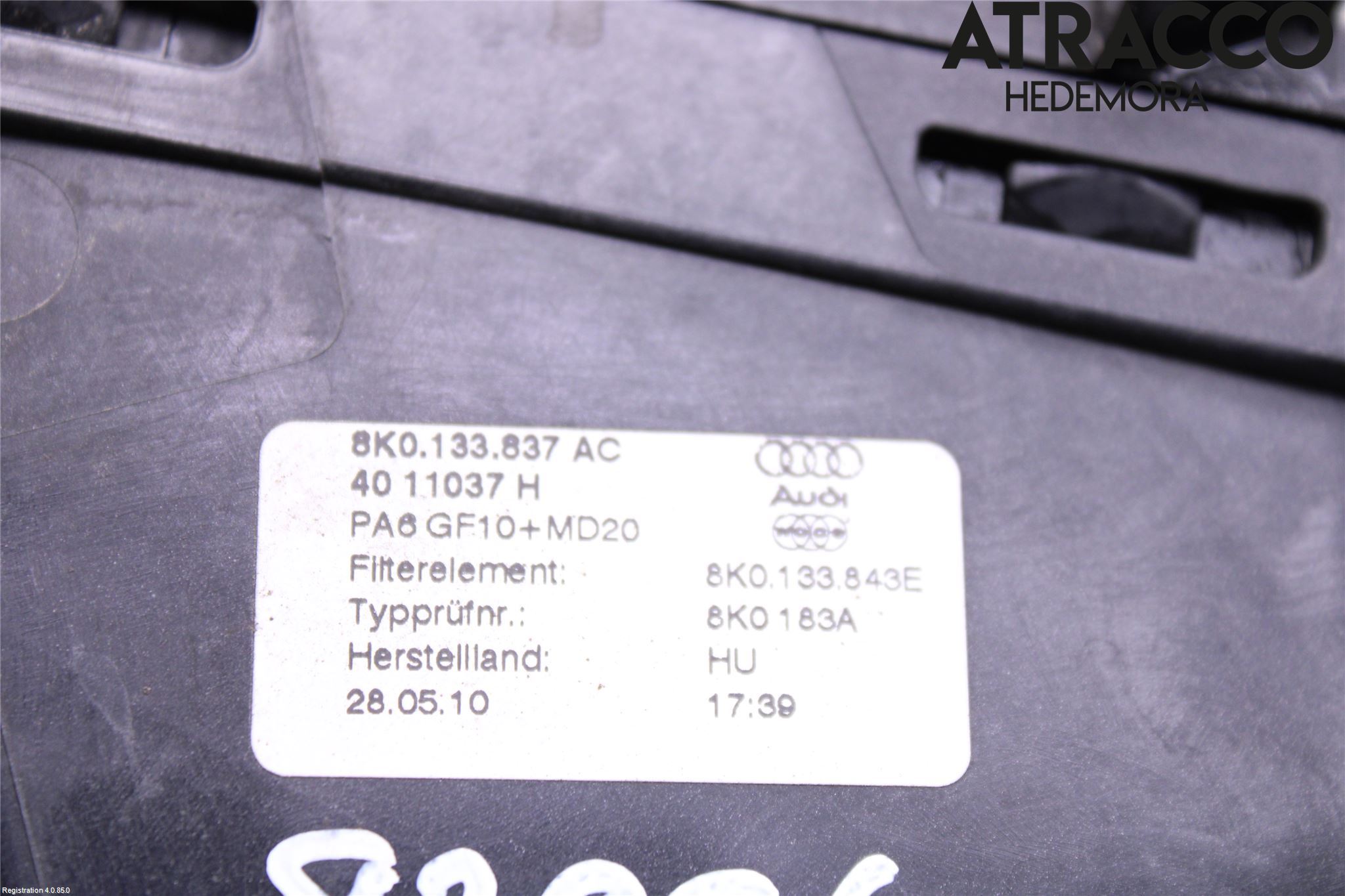 Audi A4/S4 08-11 Luftfilter Boks