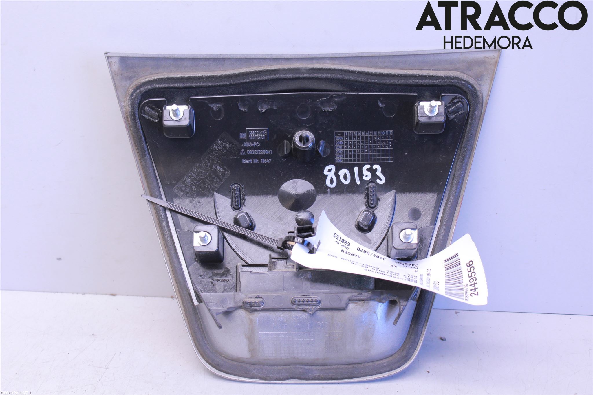 Opel ASTRA J 10-15 Bakluke Handtak Ytre