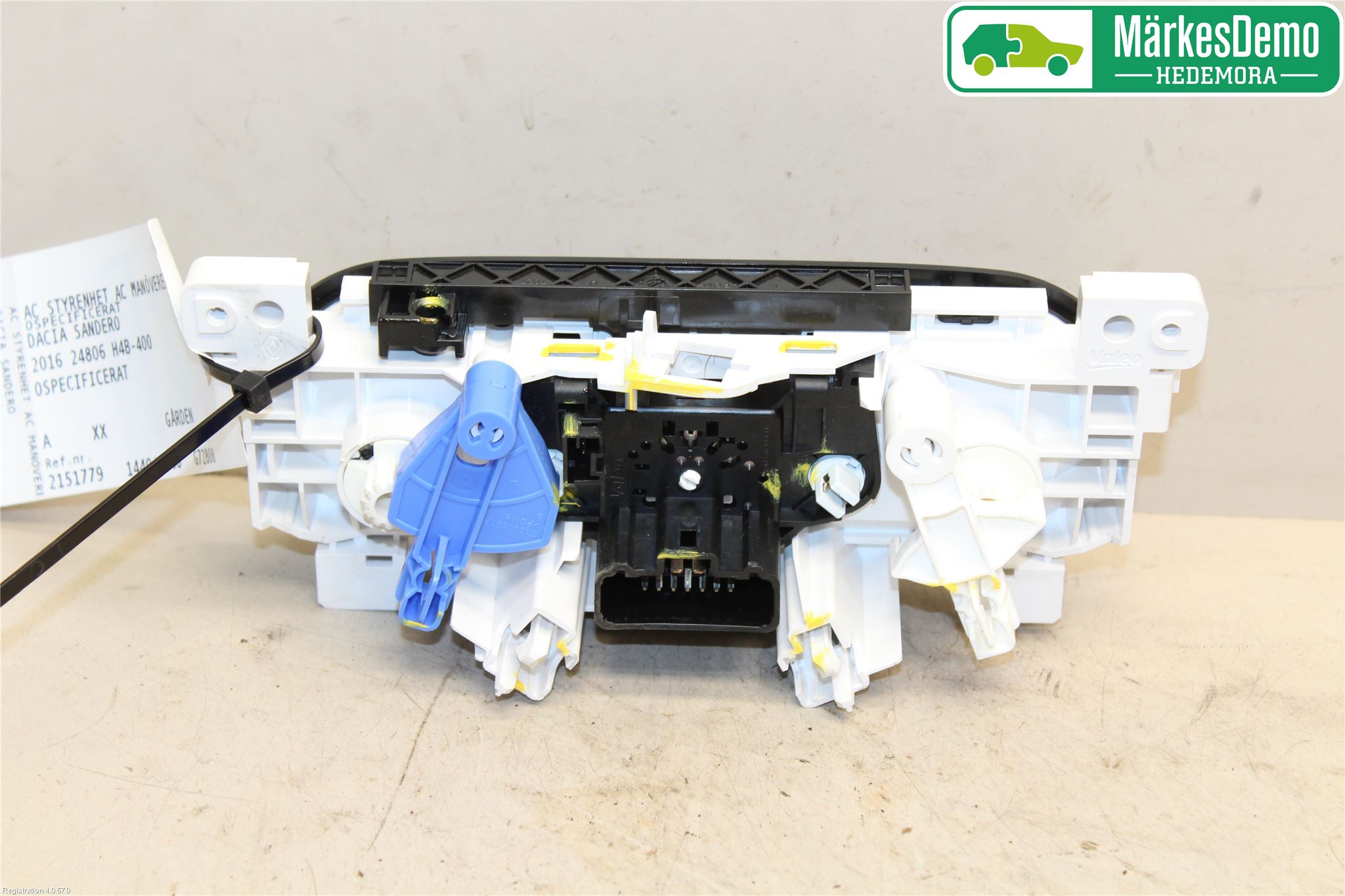 Dacia SANDERO/STEPWAY 13-20 Varme Ac Betjening-Display