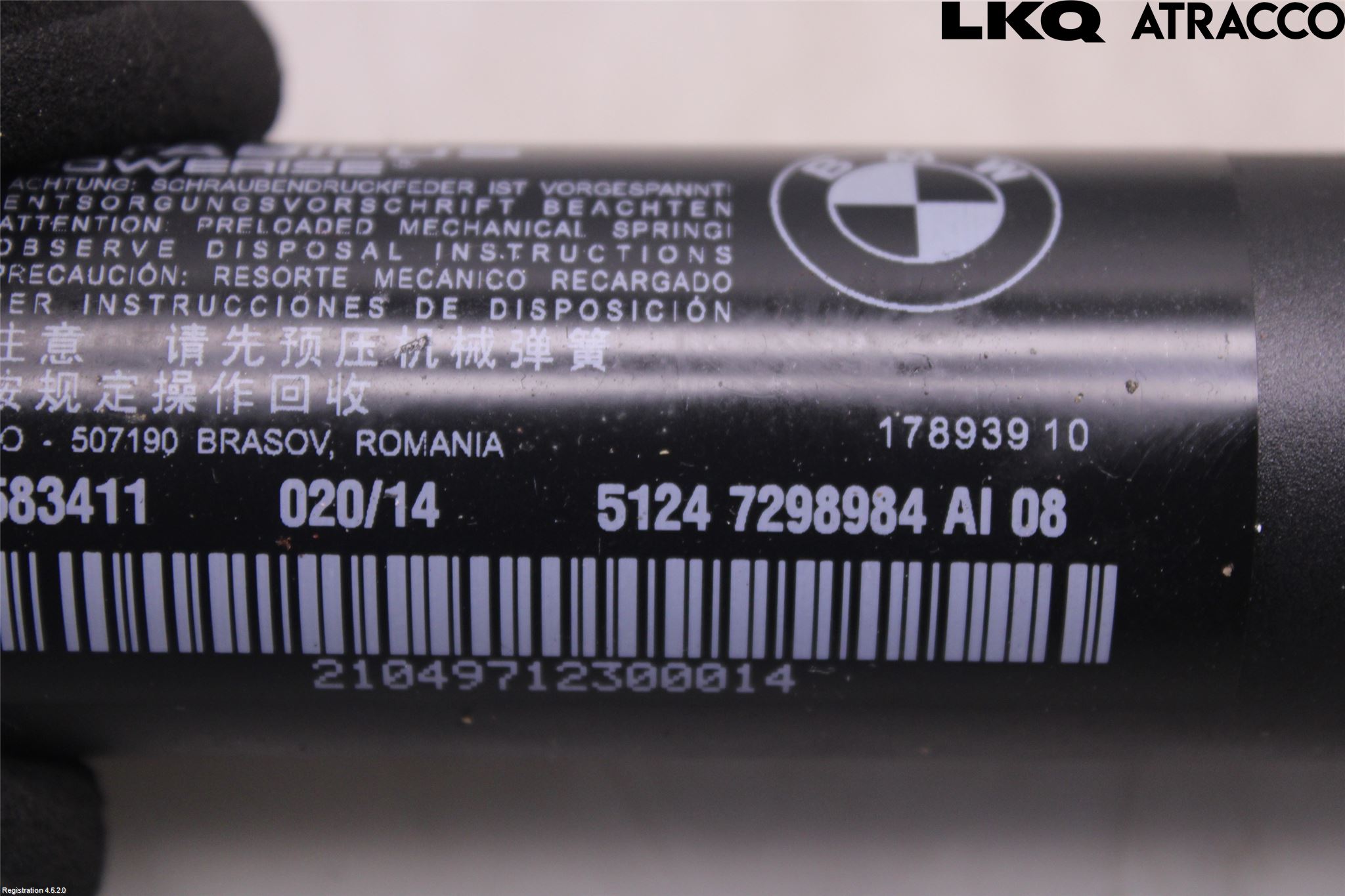 BMW 3 F30/F31/F80 12-19 Baklukeåpner Automatisk
