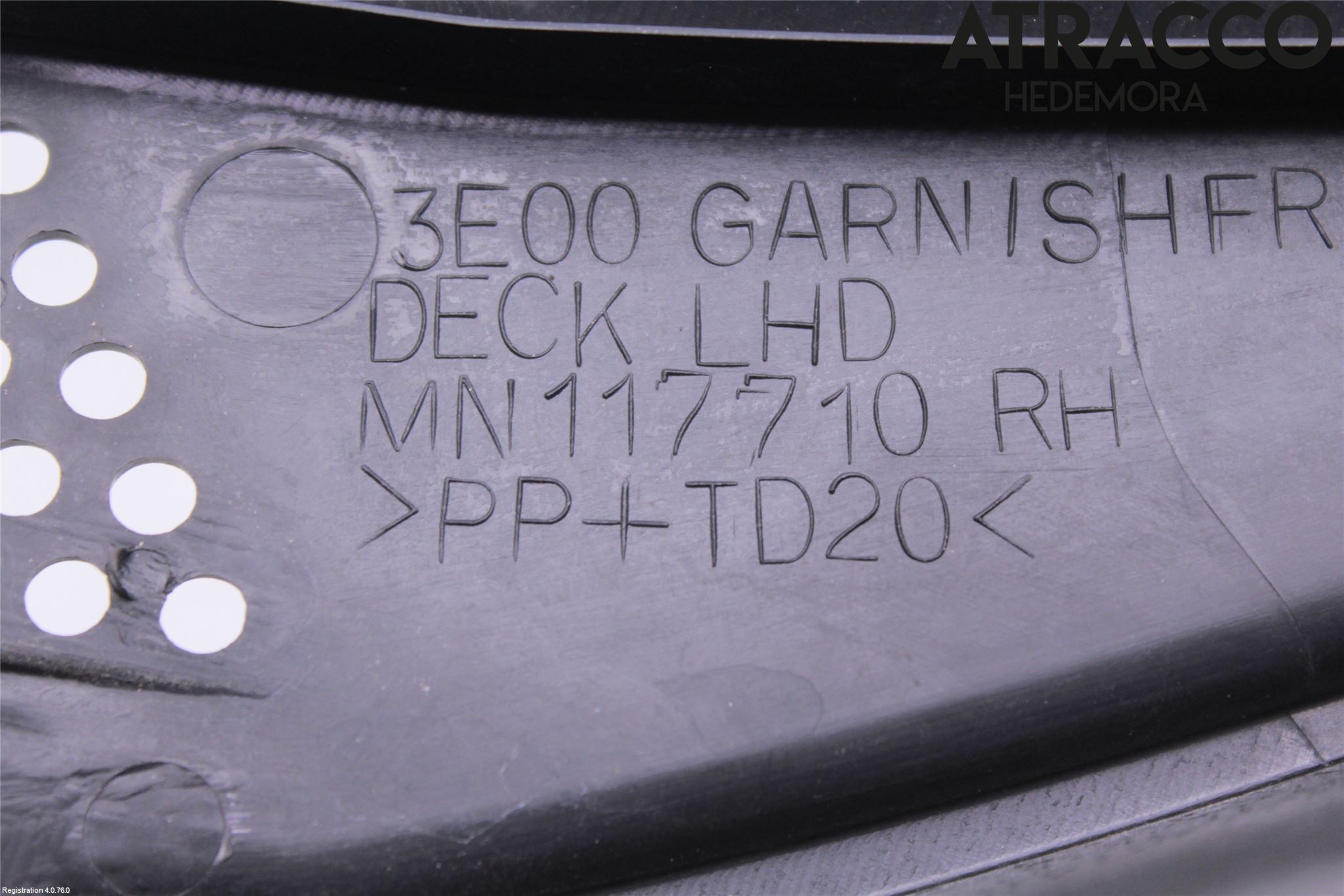 Mitsubishi L200 06-15 Visker Deksel-Grill-Under Frr