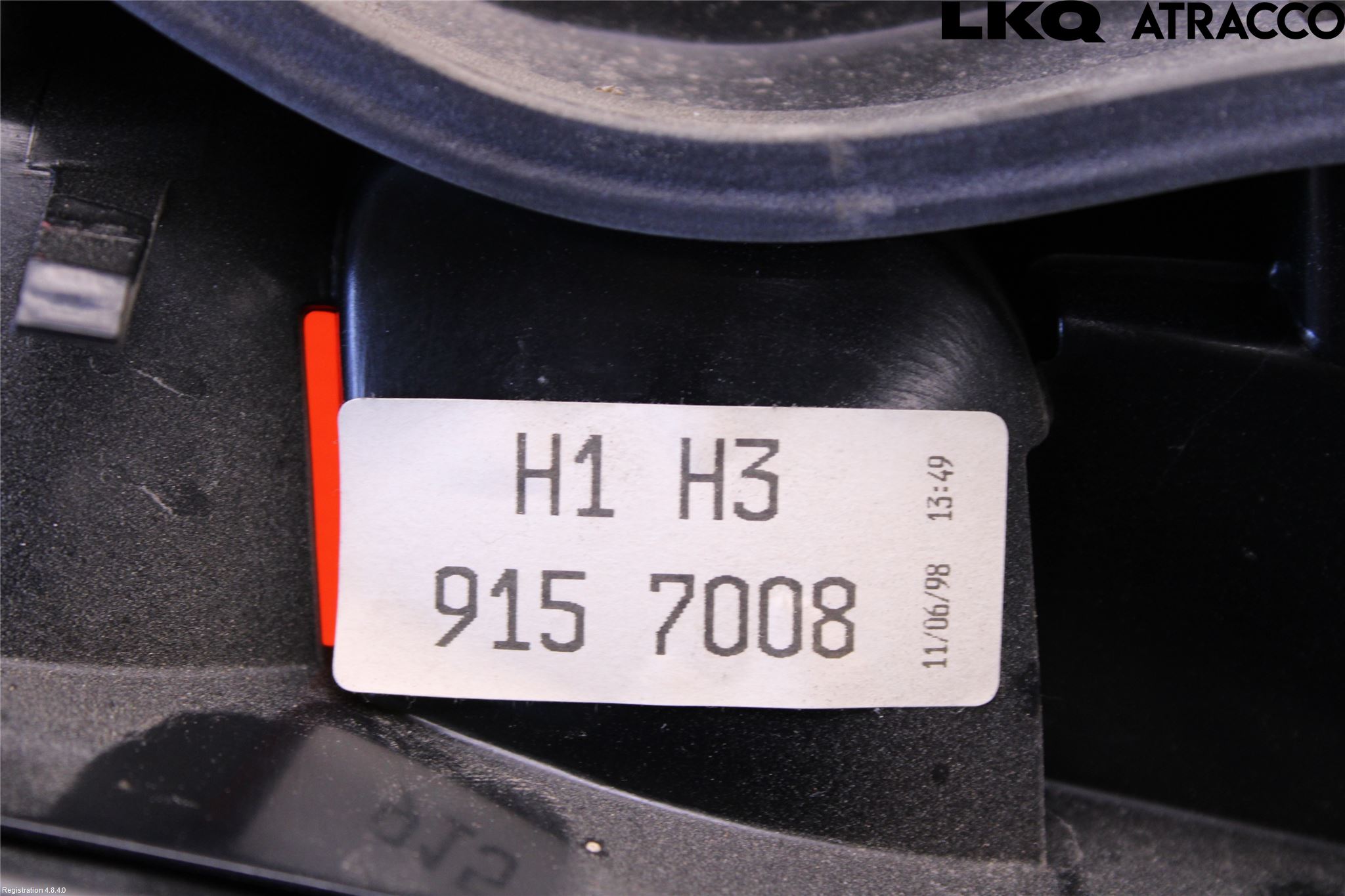 Volvo S70/V70/XC  97-00 Baklykt Venstre  På Luke(Indre