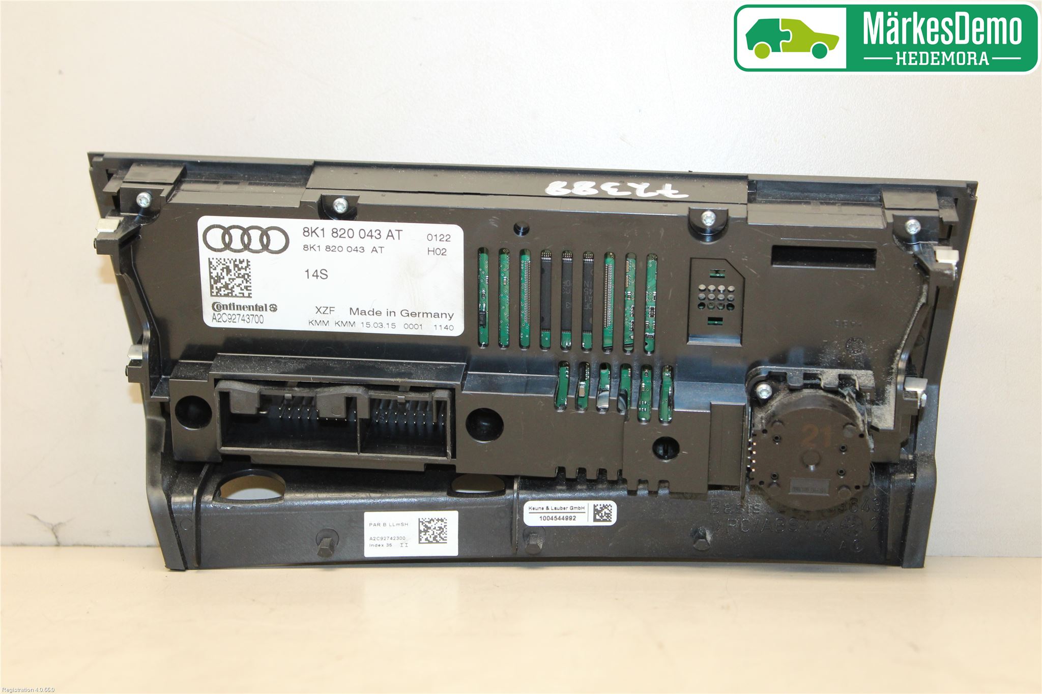 Audi A4 ALLROAD 09-16 Varme Ac Betjening-Display