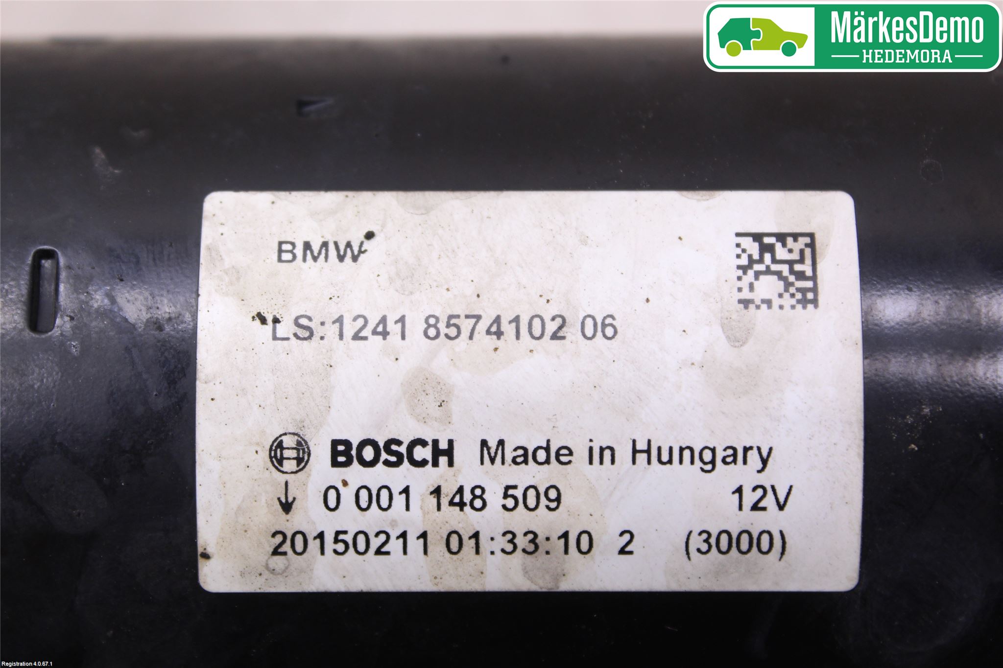 BMW 3 F30/F31/F80 12-19 Startmotor Diesel