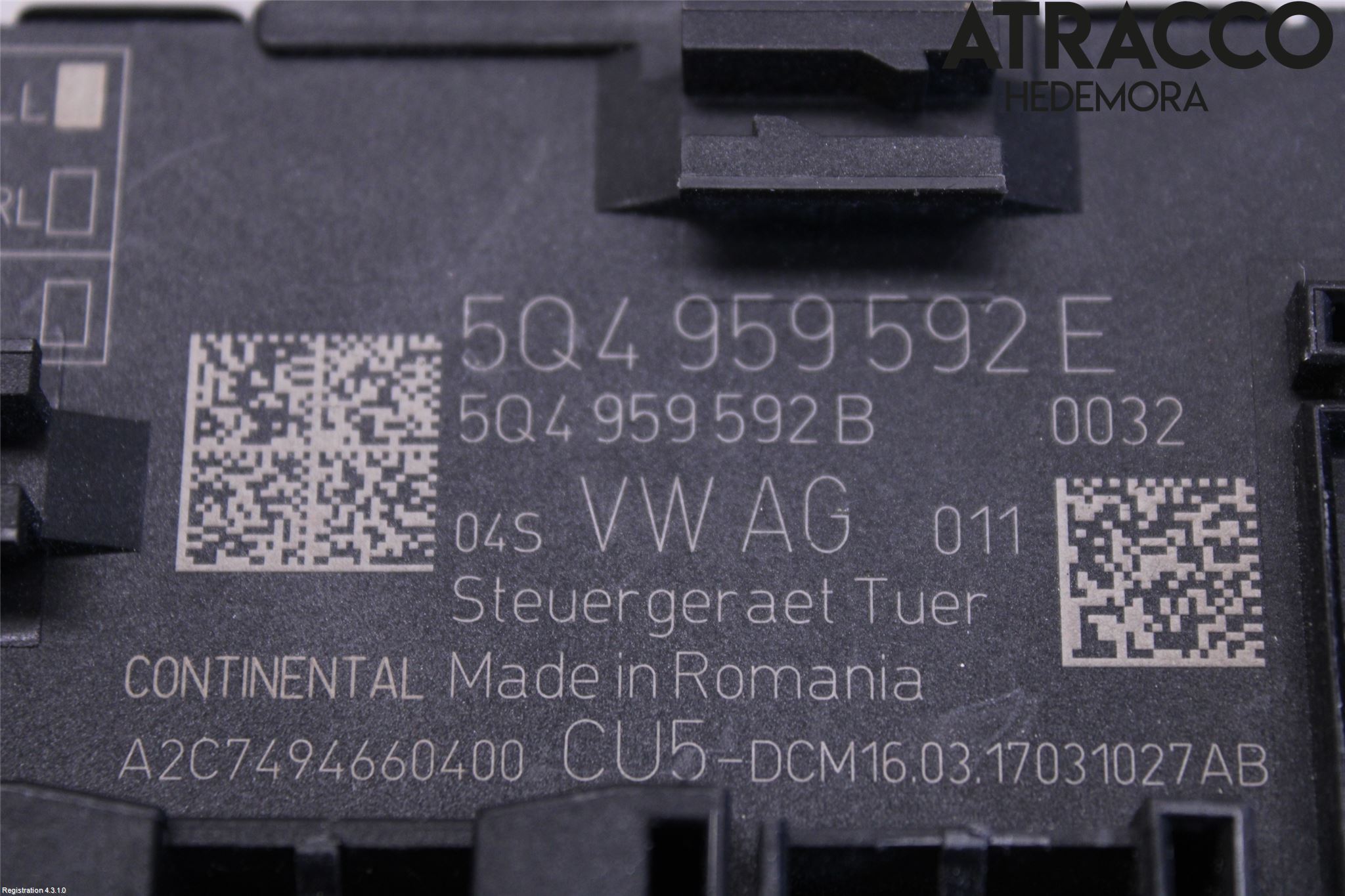 Skoda KODIAQ 17-24 Styreenhet Dør