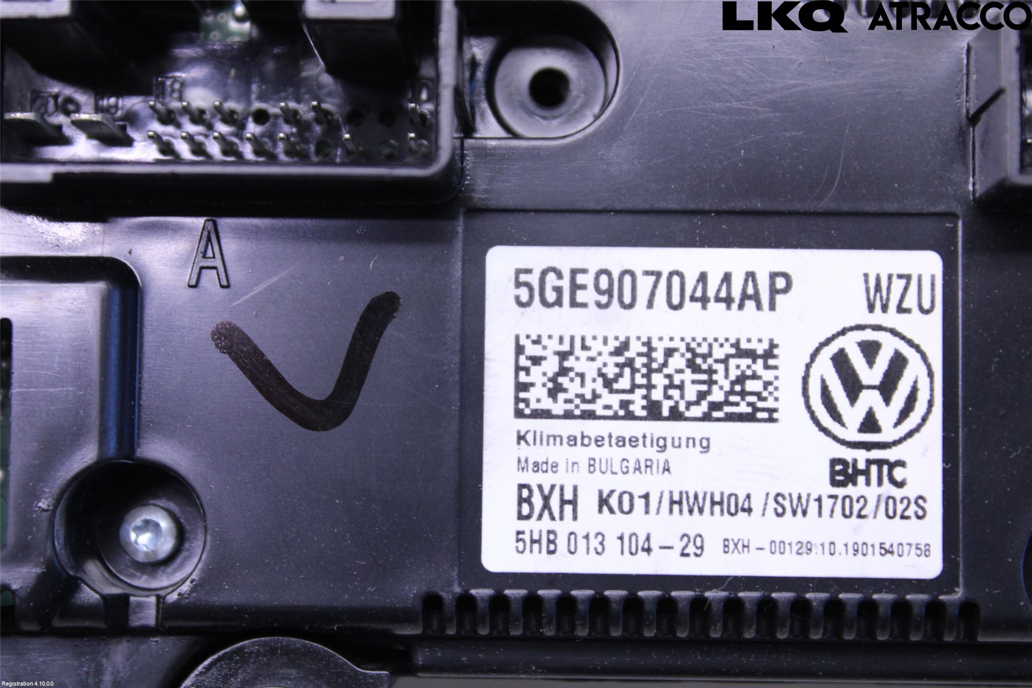 Volkswagen VW GOLF / E-GOLF VII 13-20 Varme Ac Betjening-Display