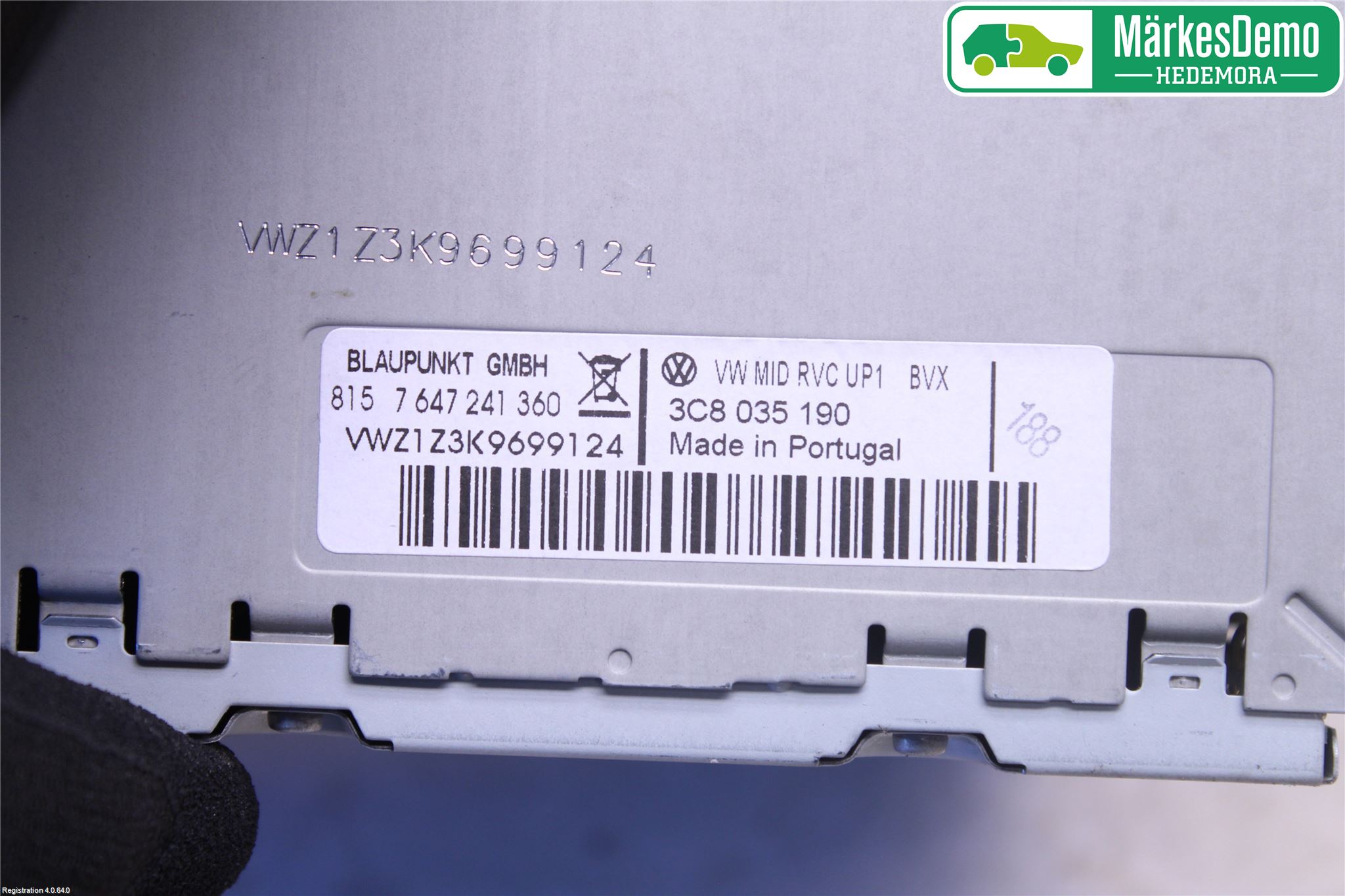 Volkswagen VW GOLF VI 09-13 Stereo Radio Med Cd