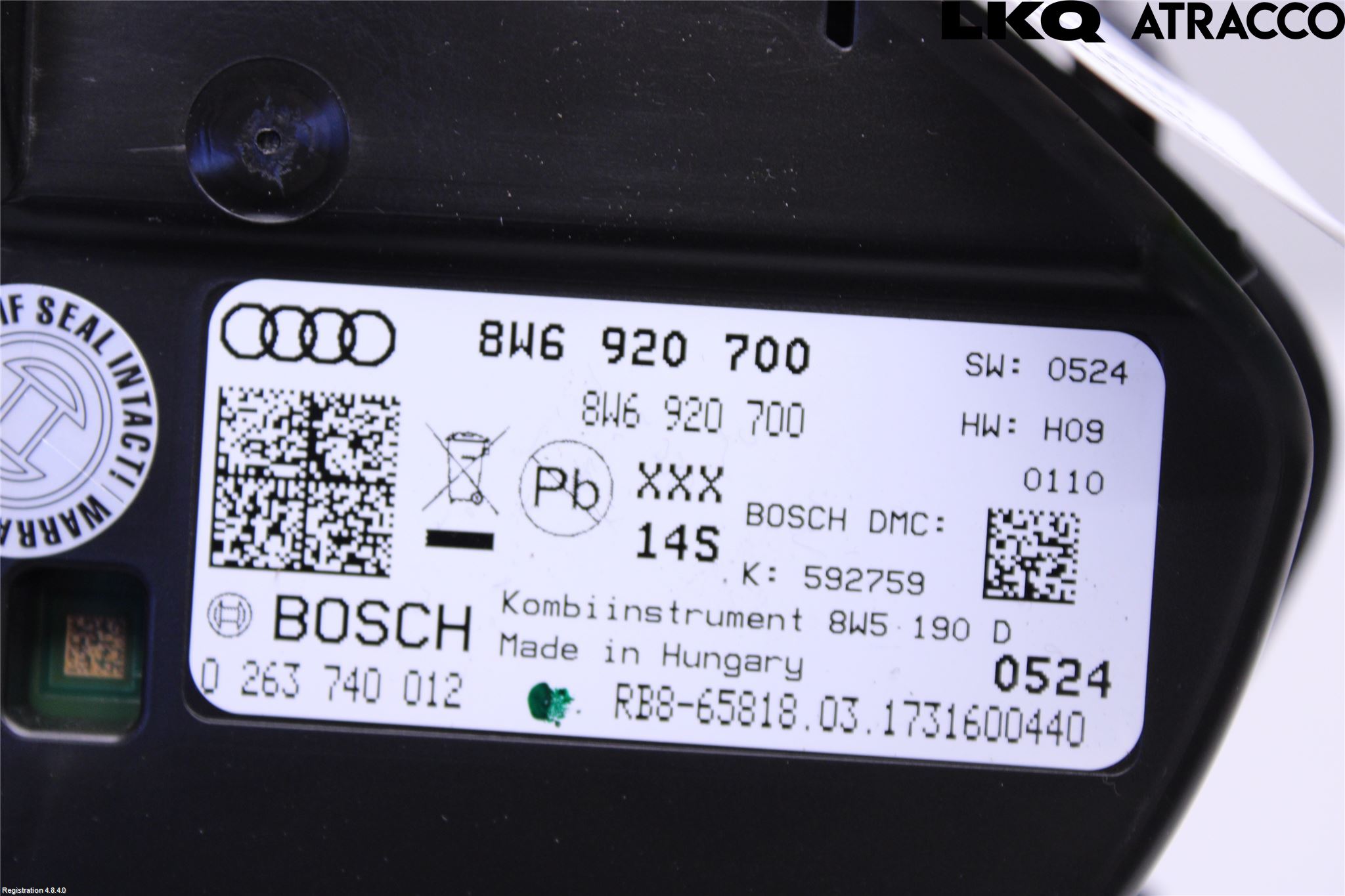 Audi A5 17- Instr Kombinert