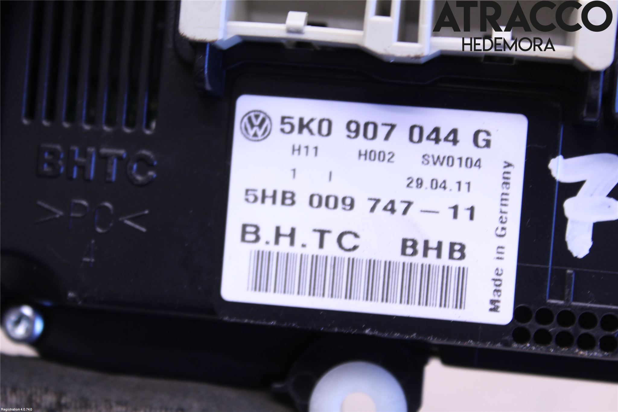 Volkswagen VW SHARAN 11- Varme Ac Betjening-Display