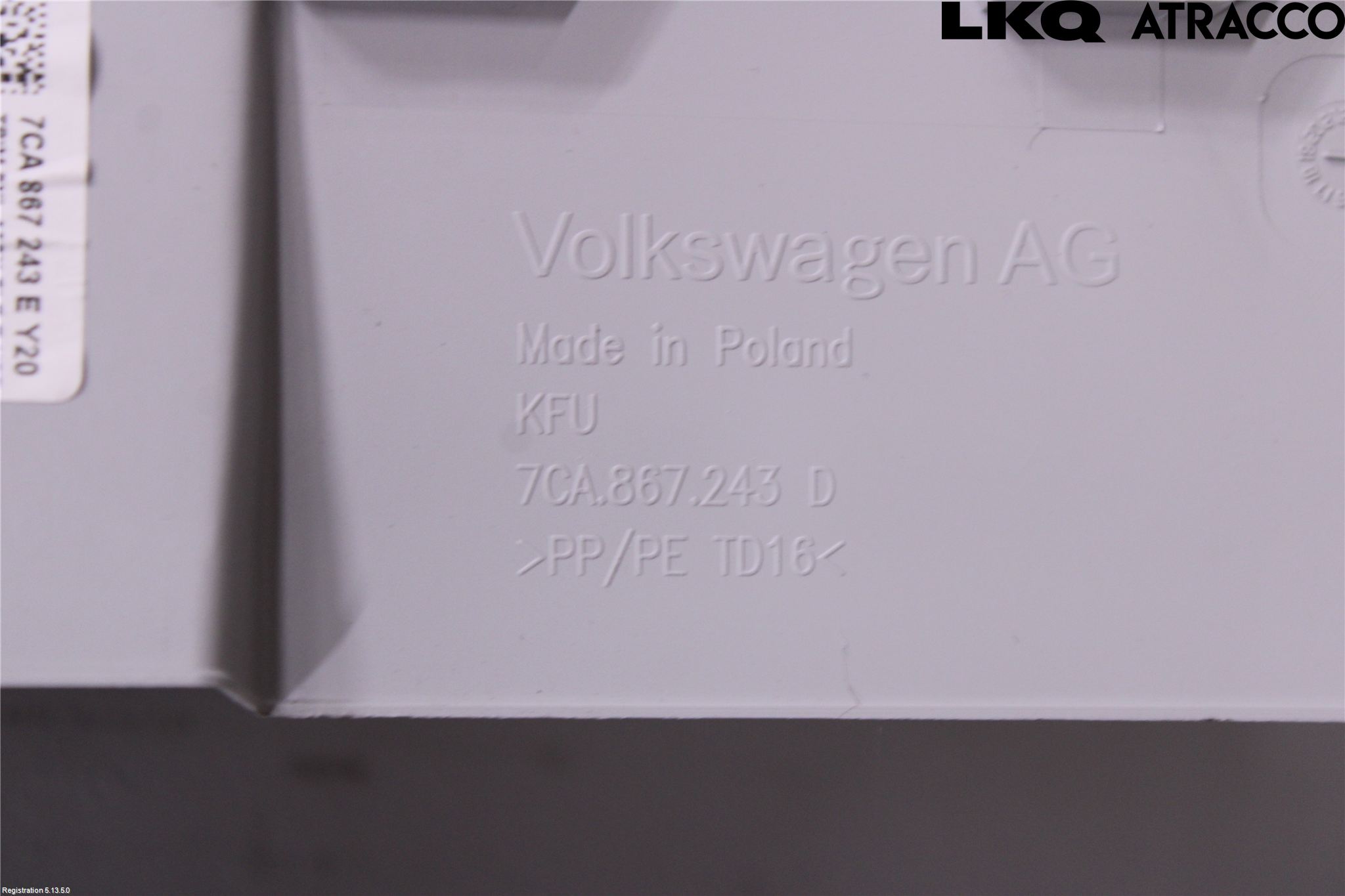 Volkswagen VW CRAFTER II / E-CRAFTER 17- Innr Deksel A-B-C Stolpe