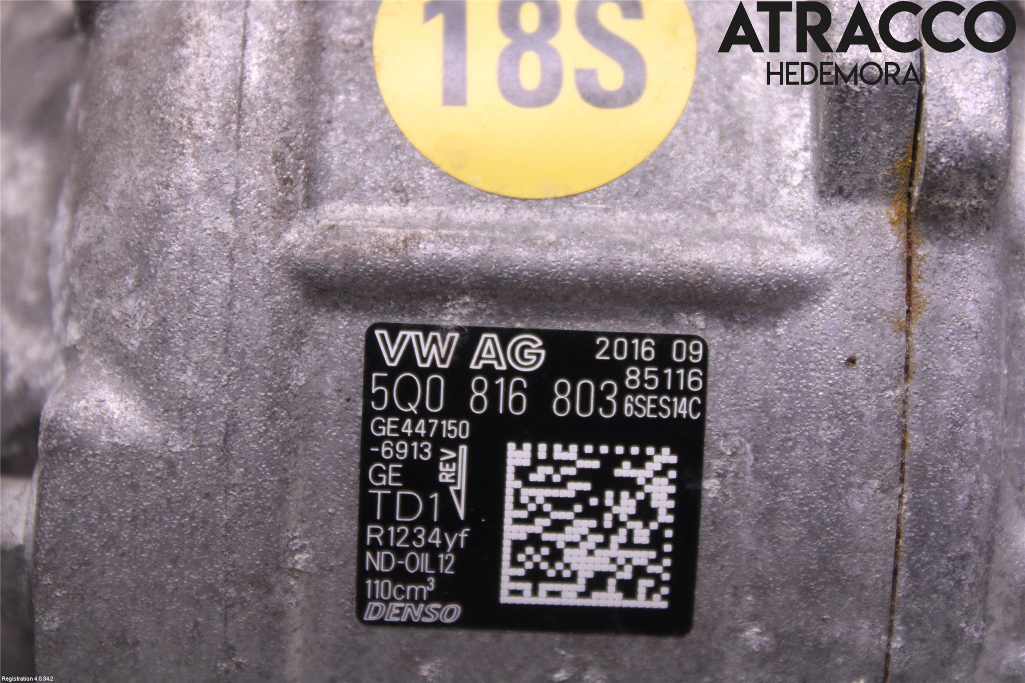 Audi Q3 8U 12-18 Varme Ac Kompressor