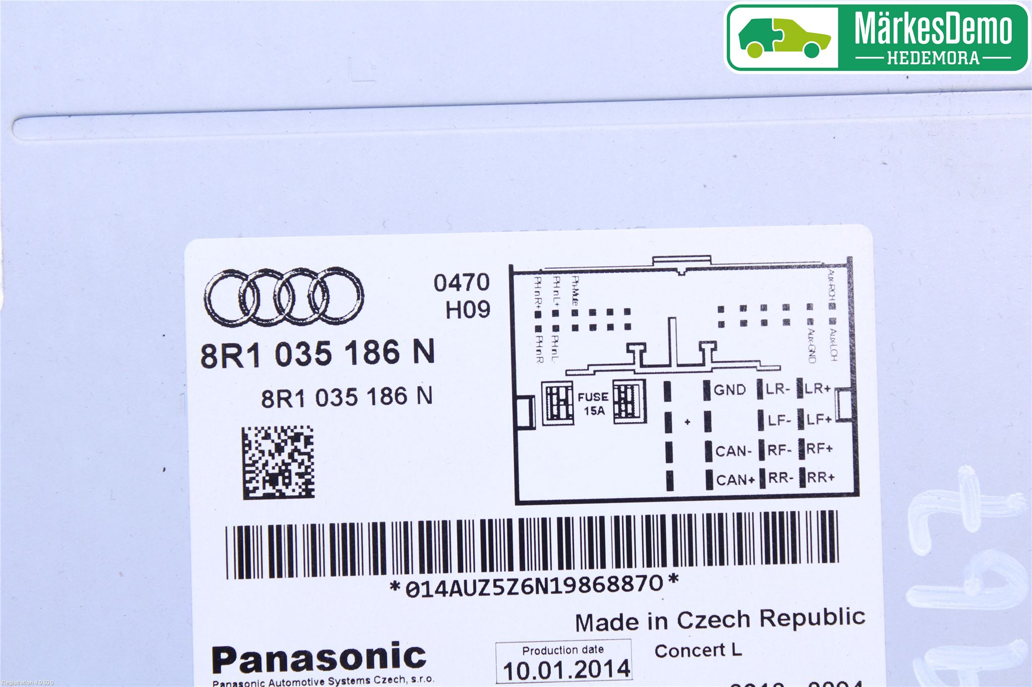 Audi A5 07-16 Stereo Radio Med Cd