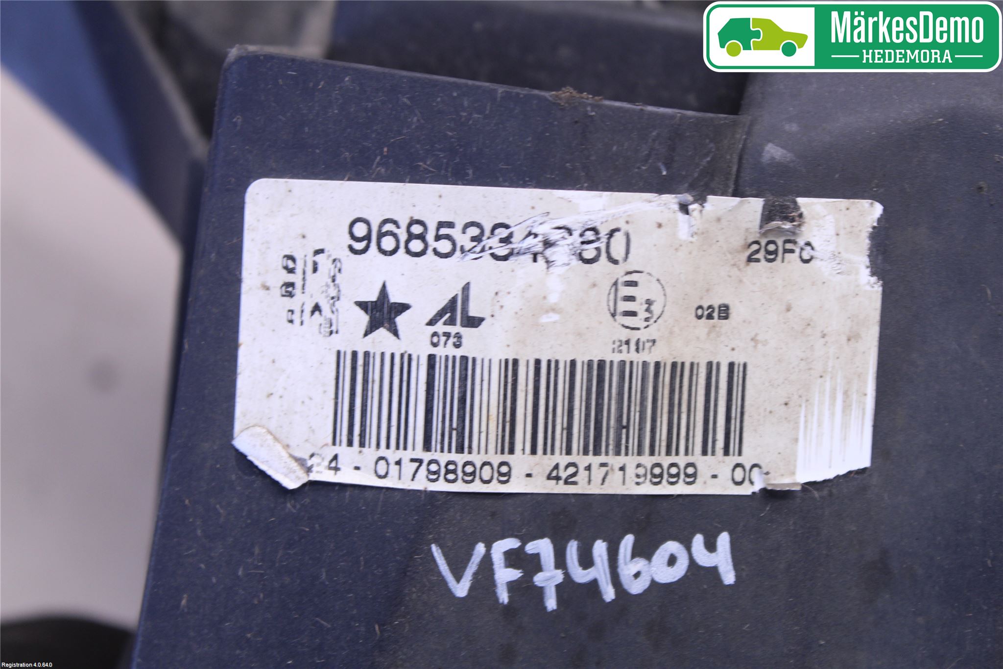 Peugeot 407 Frontlykt-Kurve-Tåkelys