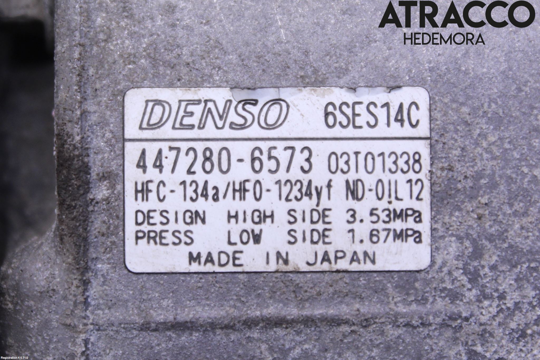 Toyota AVENSIS 16-18 Varme Ac Kompressor