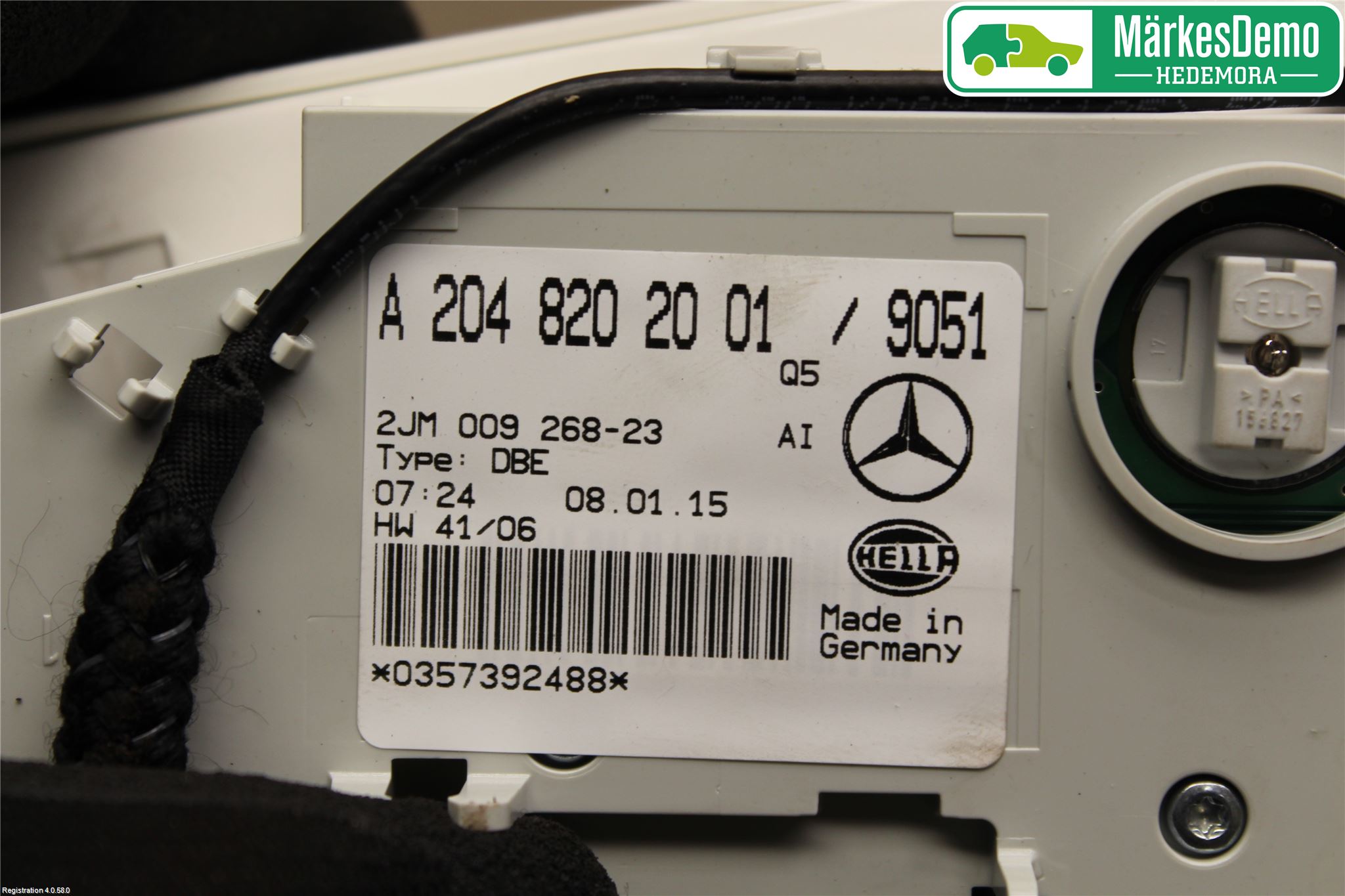 Mercedes-Benz MB GLK-KLASS (X204) 08-16 Innr Taklys