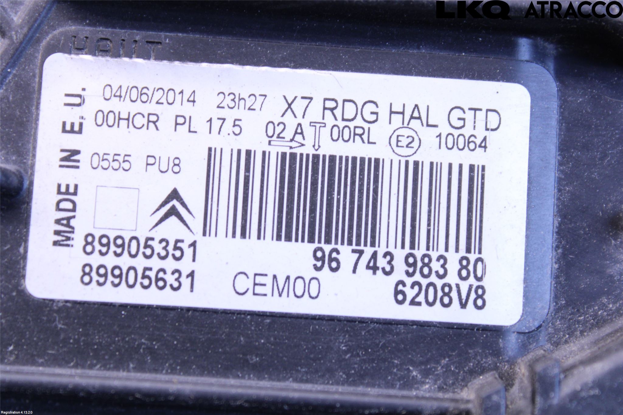 Citroen C5 08-17 Frontlykt Venstre