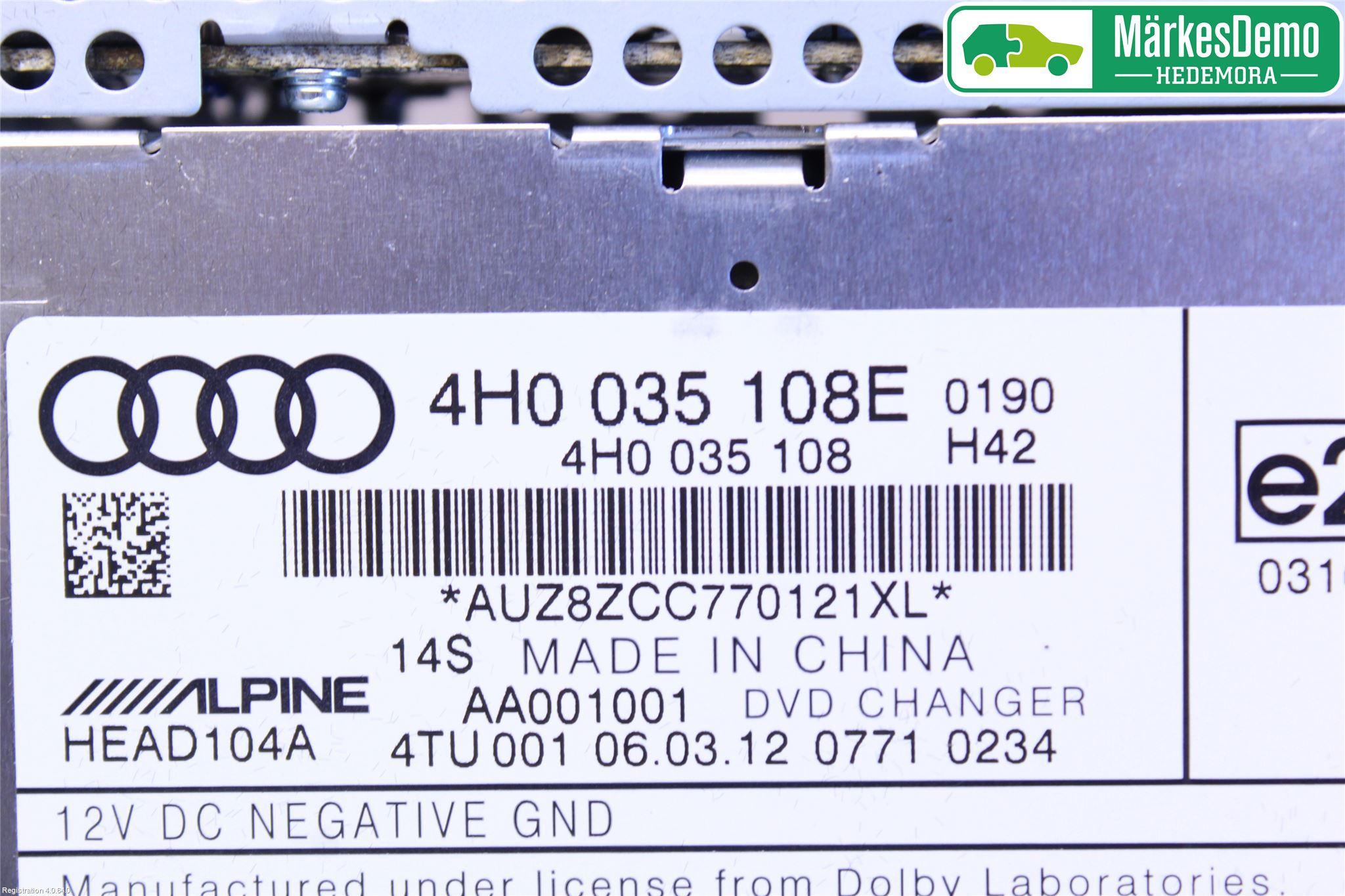 Audi A6/S6 4G 11-18 Stereo Cd Veksler