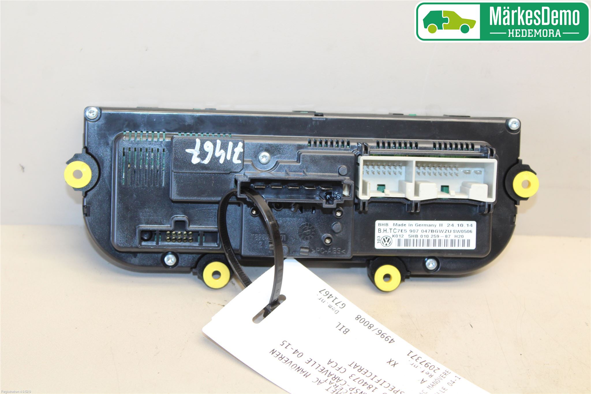Volkswagen VW TRANSP/CARAVELLE (T5) 04-15 Varme Ac Betjening-Display
