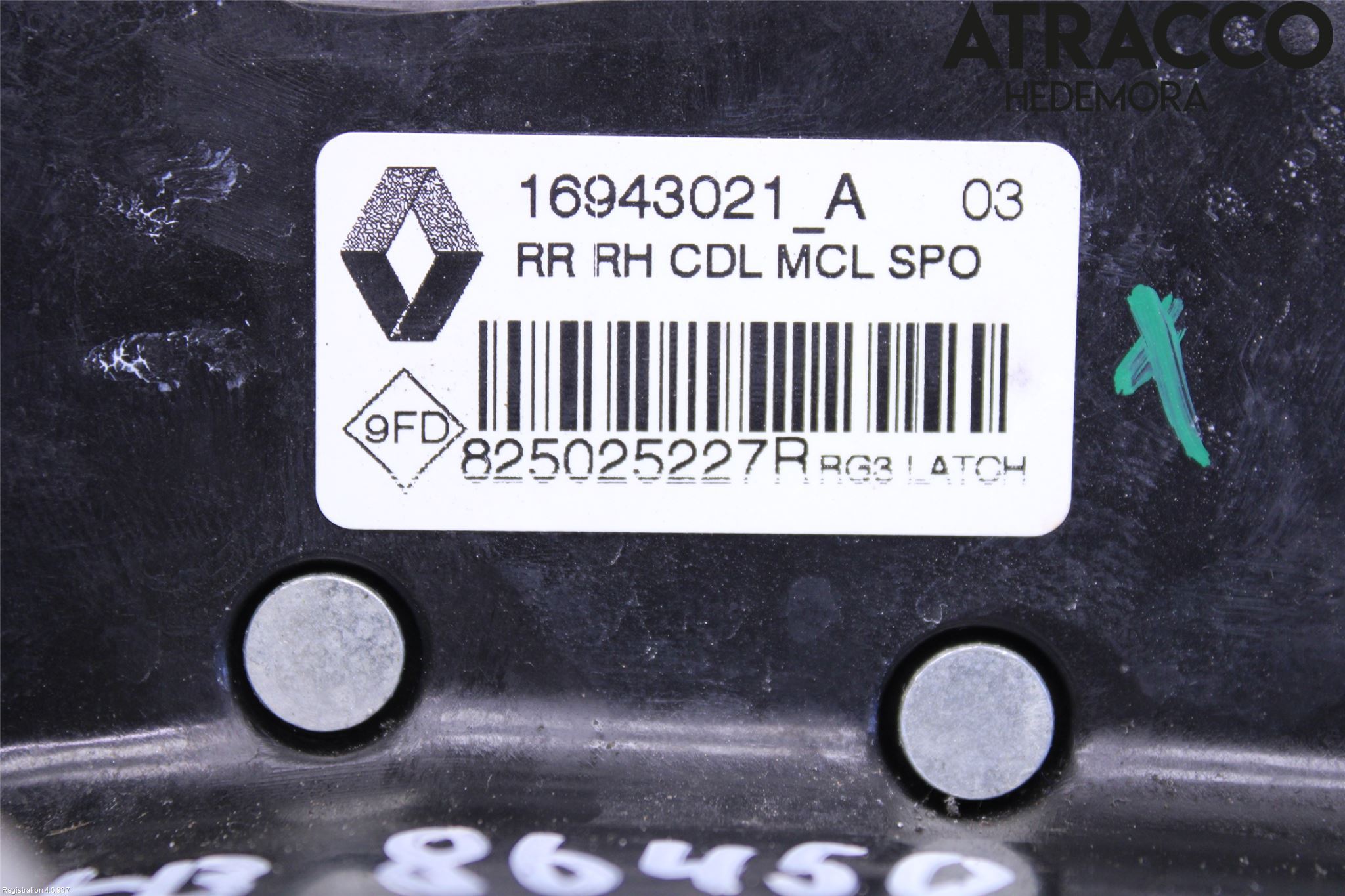 Renault MEGANE IV 16-23 Dørlås - Låsekasse