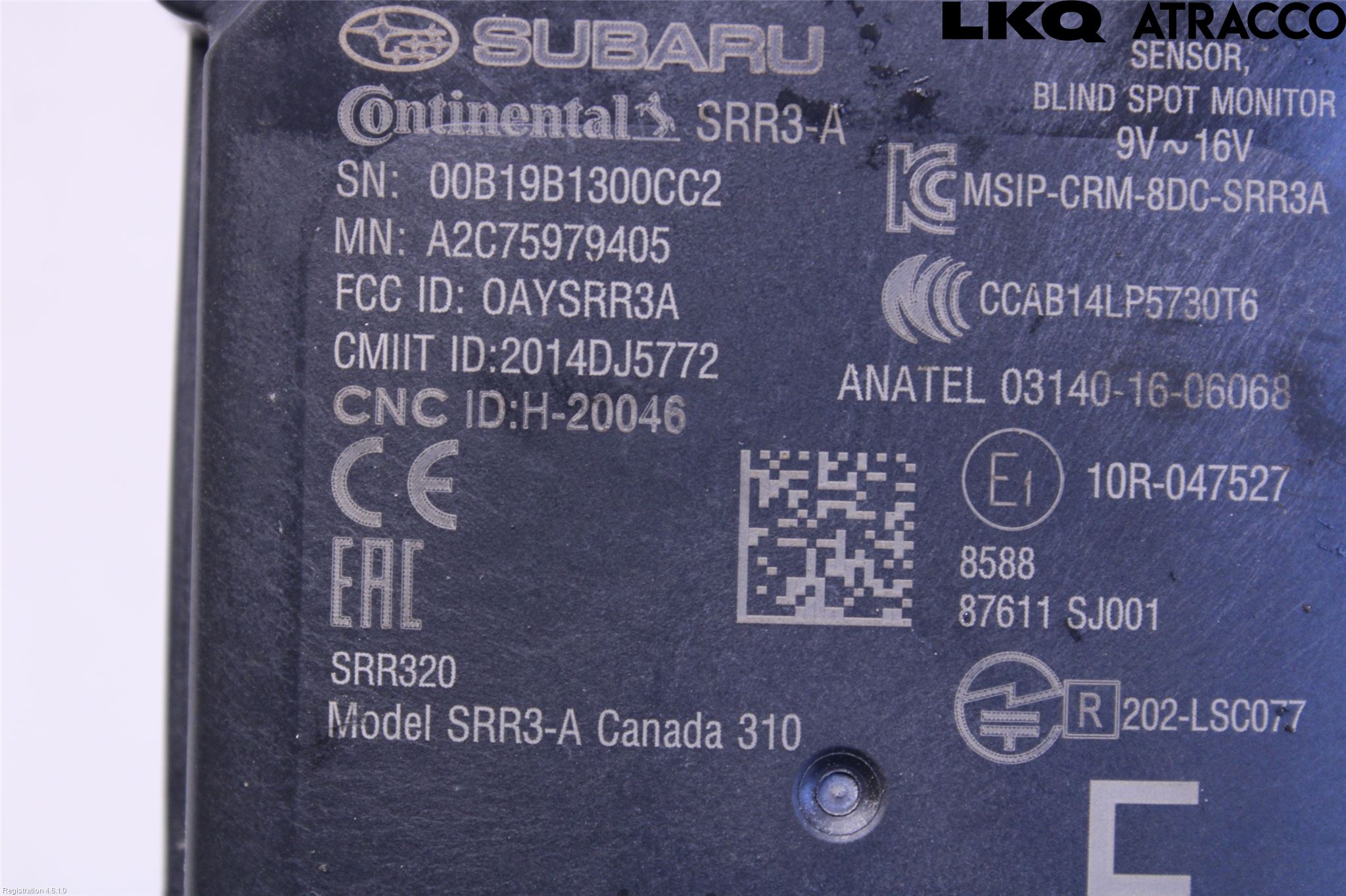 Subaru XV 18-22 Sensor Kollisjonsbeskyttelse