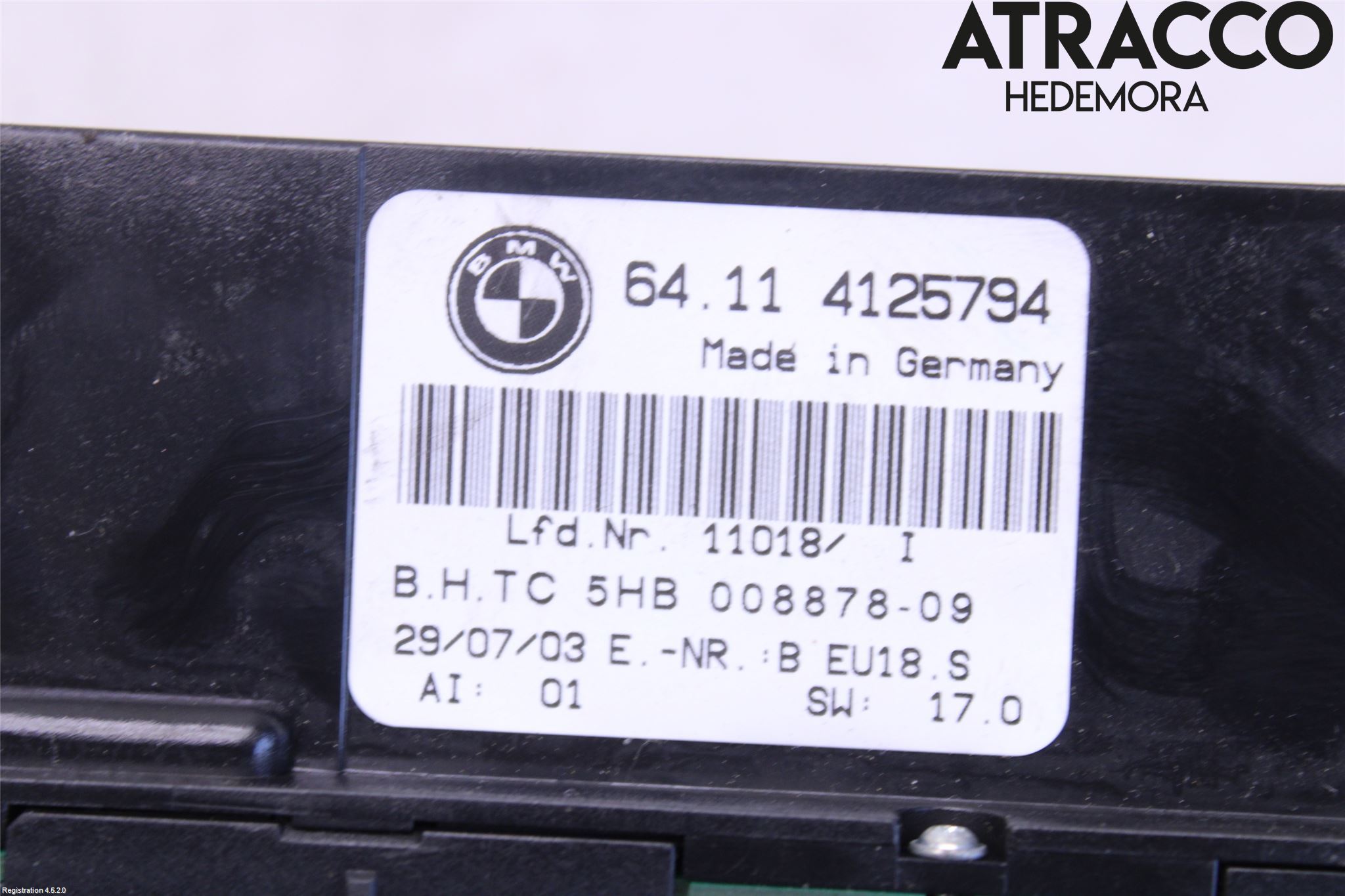 BMW 3 E46      98-05 Varme Ac Betjening-Display