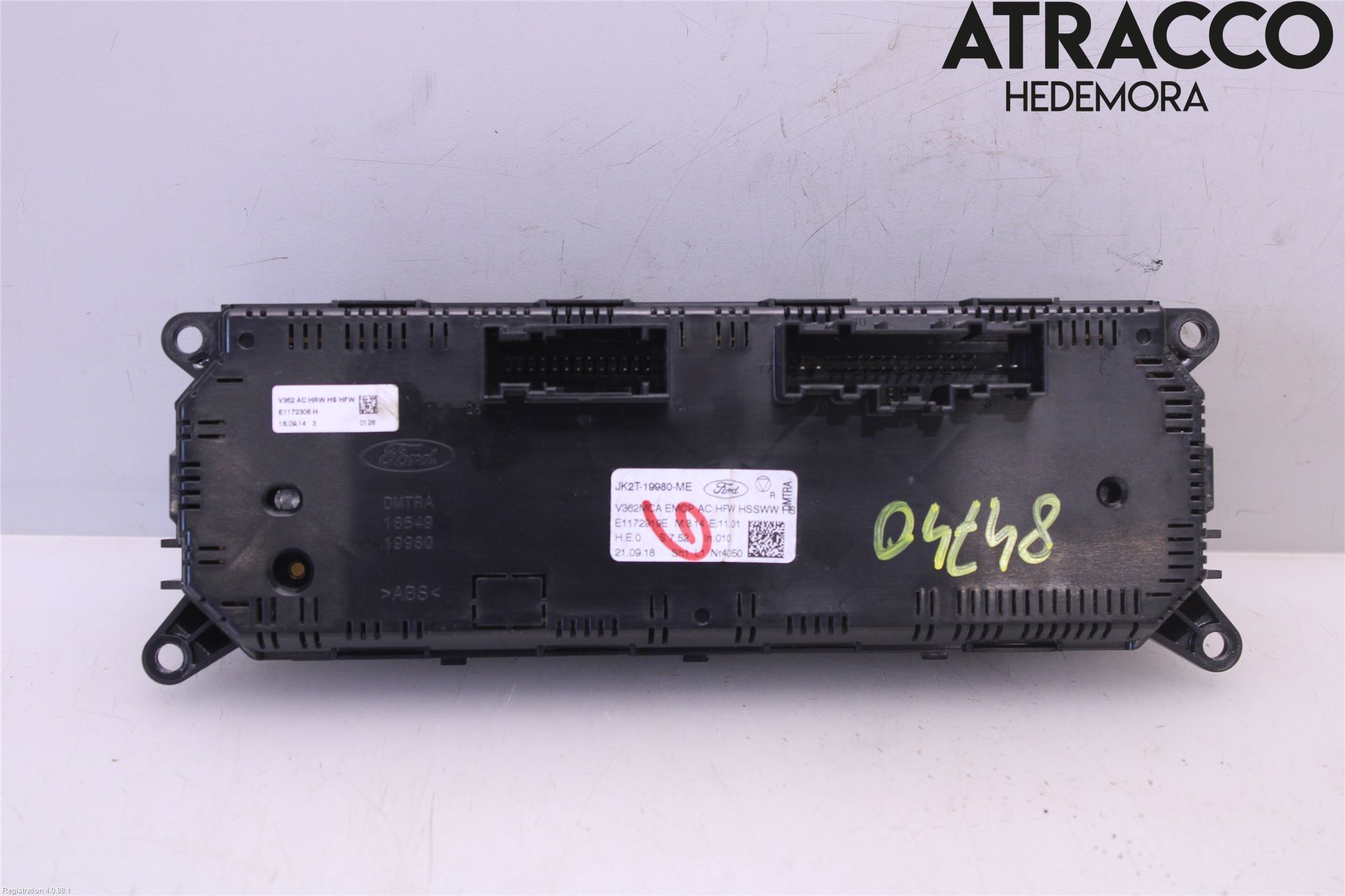 Ford TRANSIT/TOURNEO CUSTOM 13-24 Varme Ac Betjening-Display