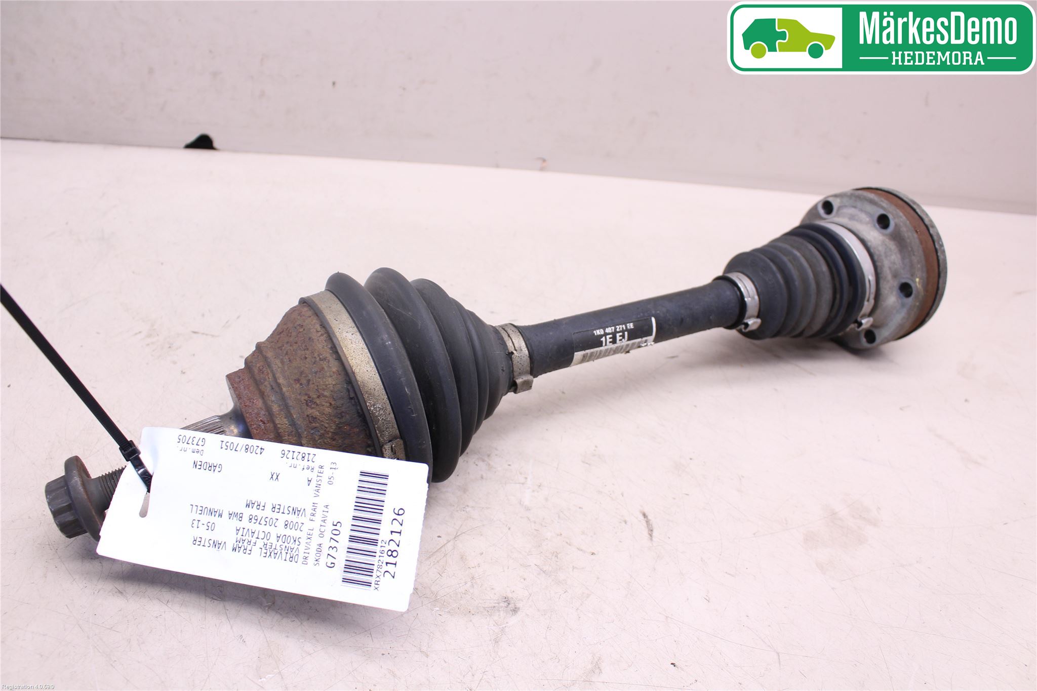 Skoda OCTAVIA (1Z) 05-13 Drivaksel Foran Kompl Venstre