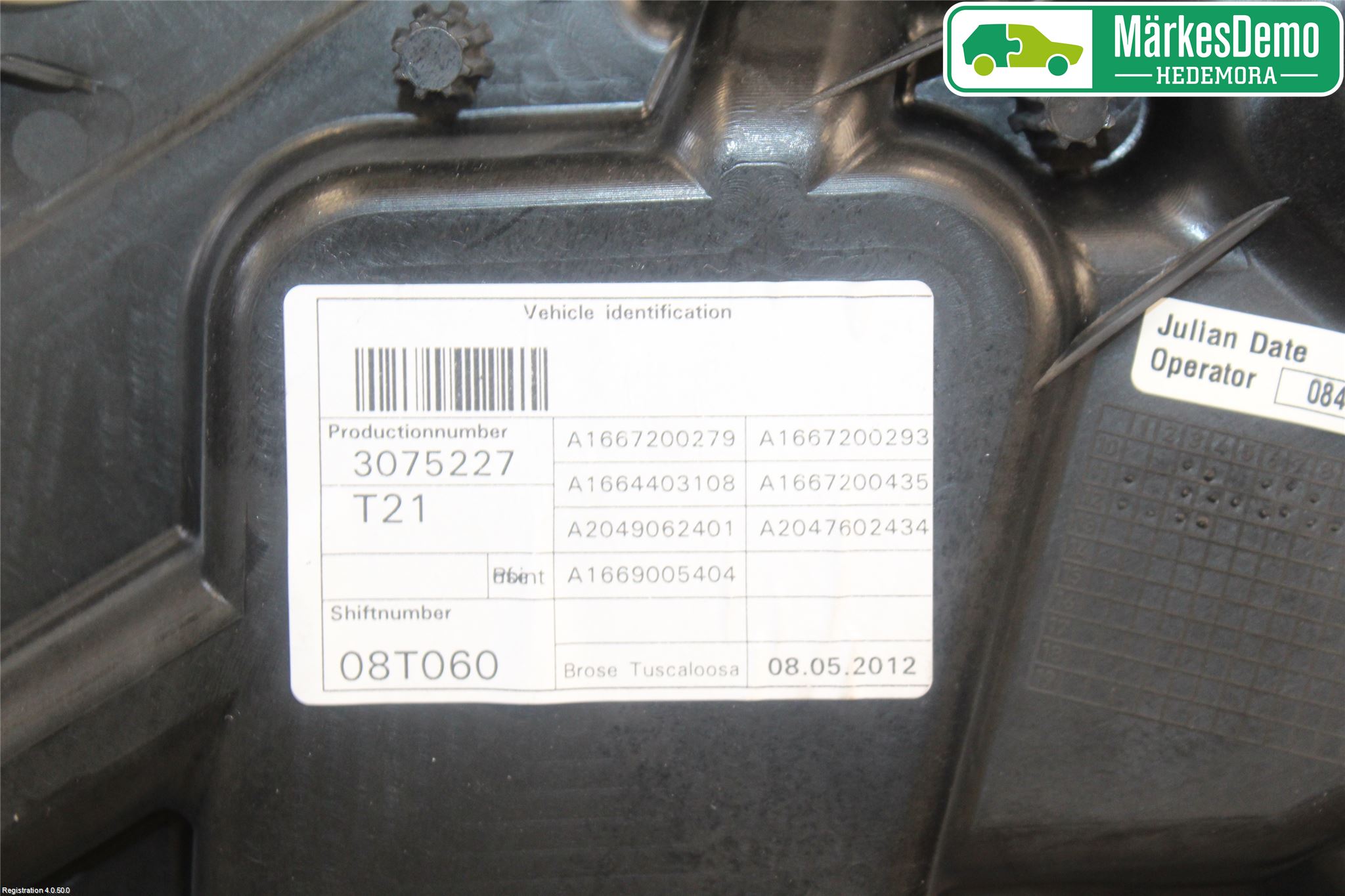 Mercedes-Benz MB ML/GLE-KLASS (W166) 12-18 Vindusheis El Komp
