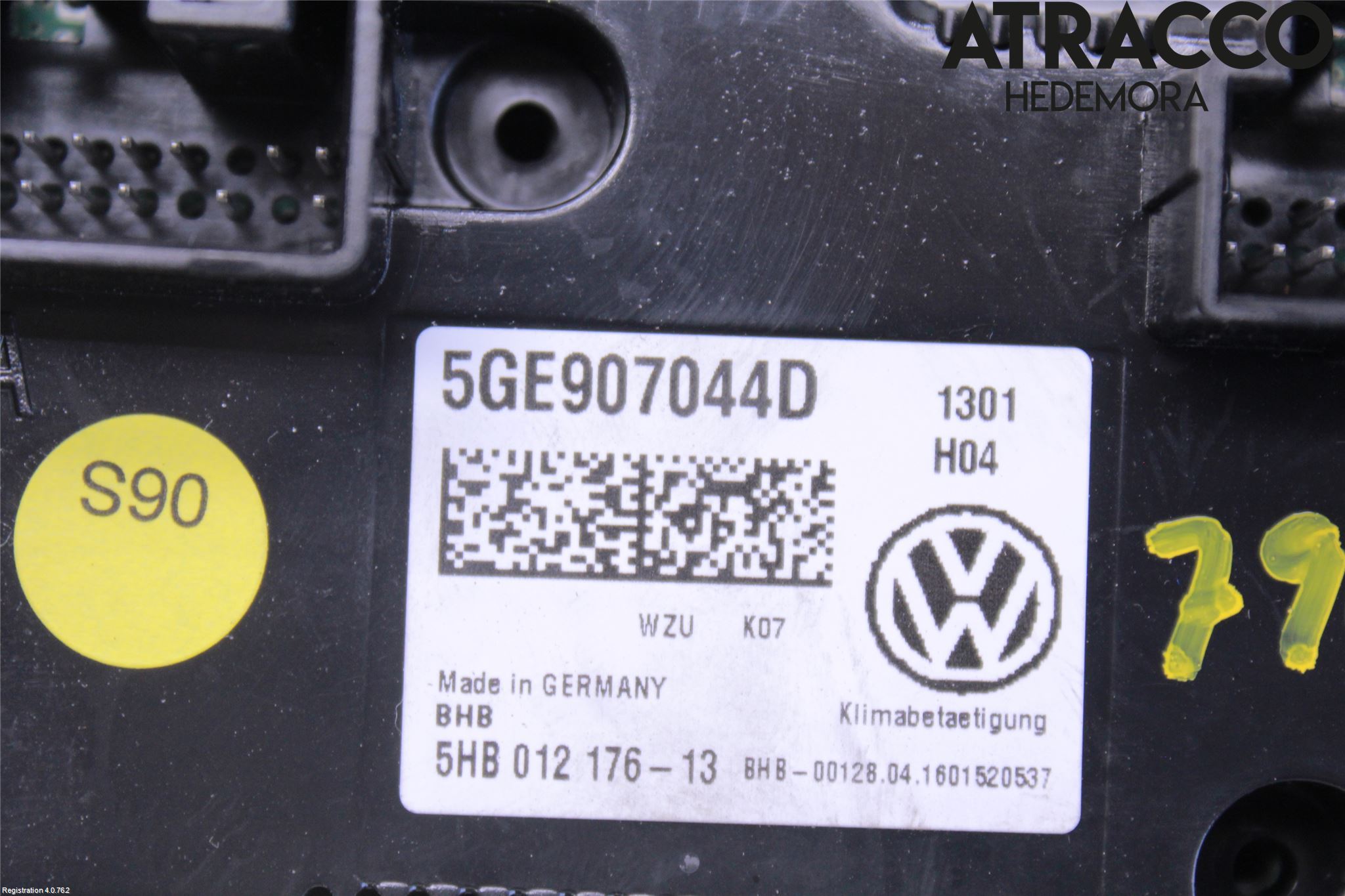 Volkswagen VW PASSAT 15-19 Varme Ac Betjening-Display