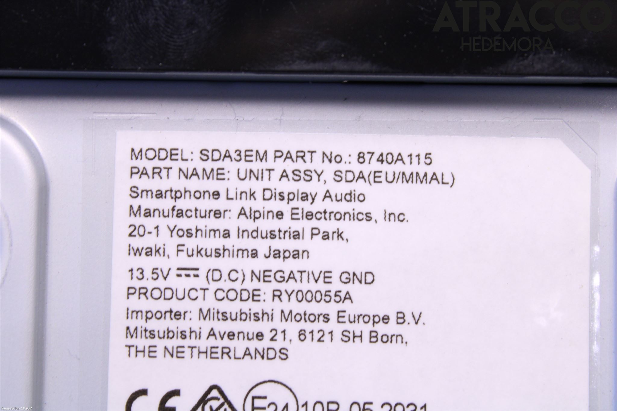 Mitsubishi SPACE STAR 13- Stereo Radio Med Cd