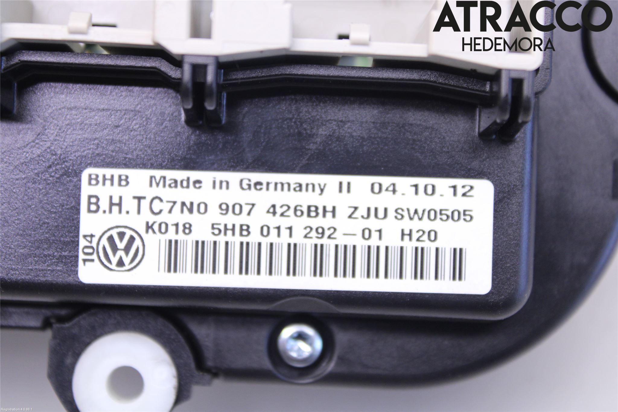 Volkswagen VW EOS  11- Varme Ac Betjening-Display