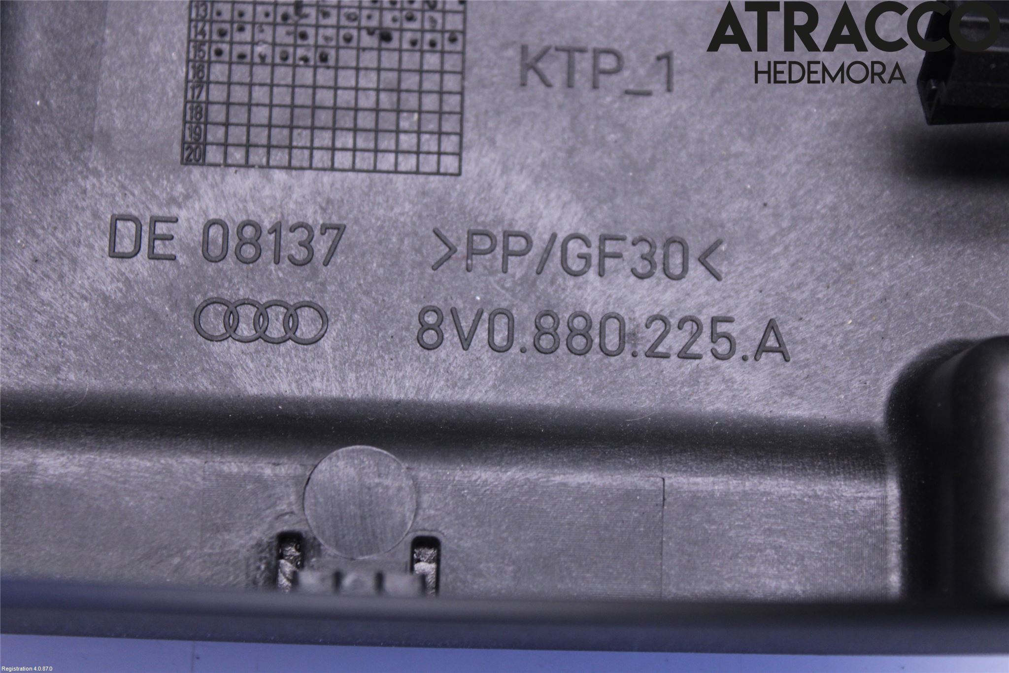 Audi A3/S3 8V 13-20 Rattdeksel - Deksler