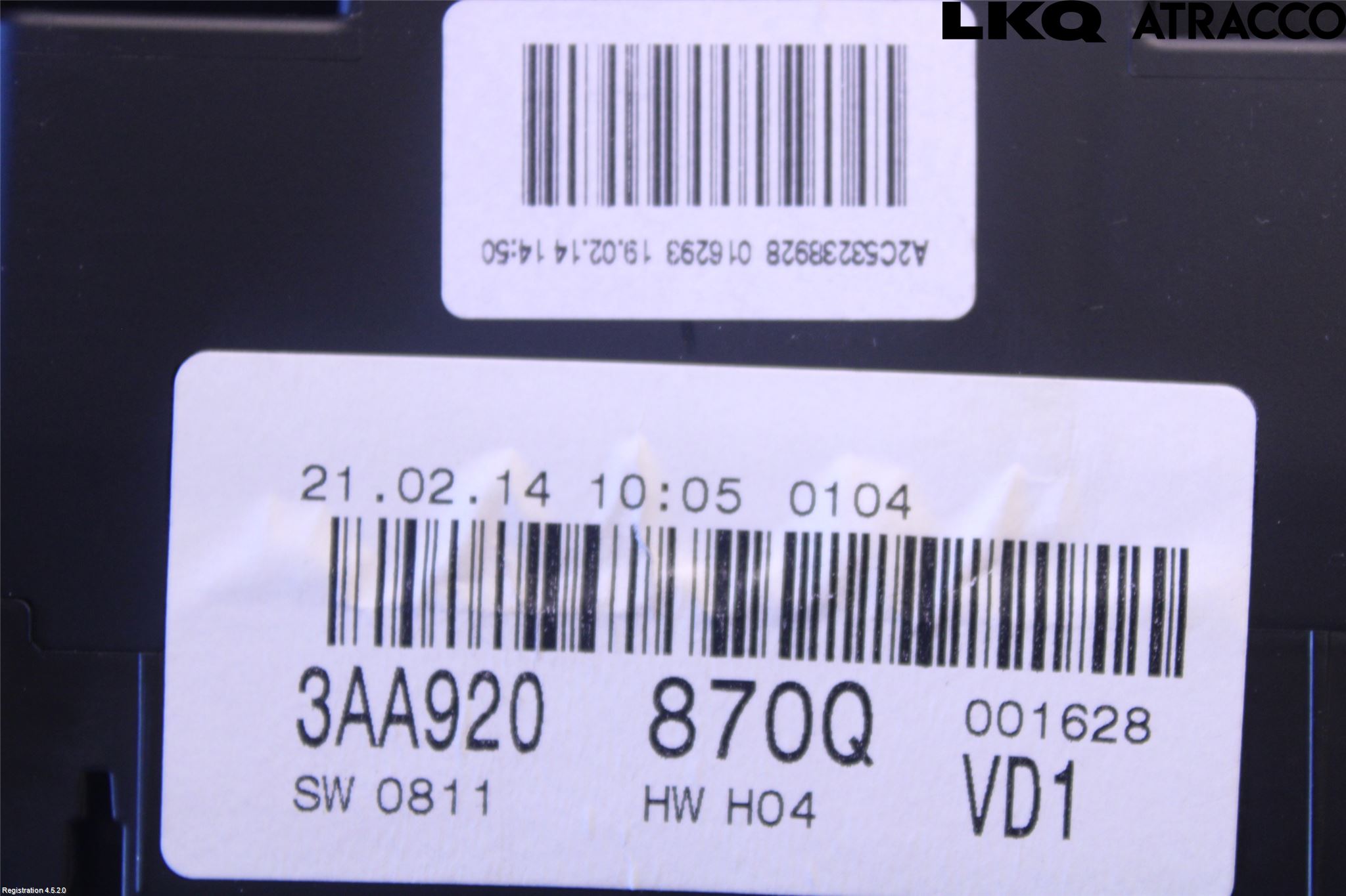 Volkswagen VW PASSAT 11-14 Instr Kombinert