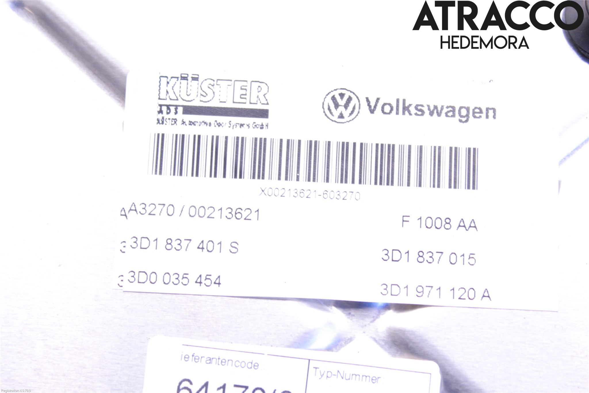 Volkswagen VW PHAETON Vindusheis El Komp
