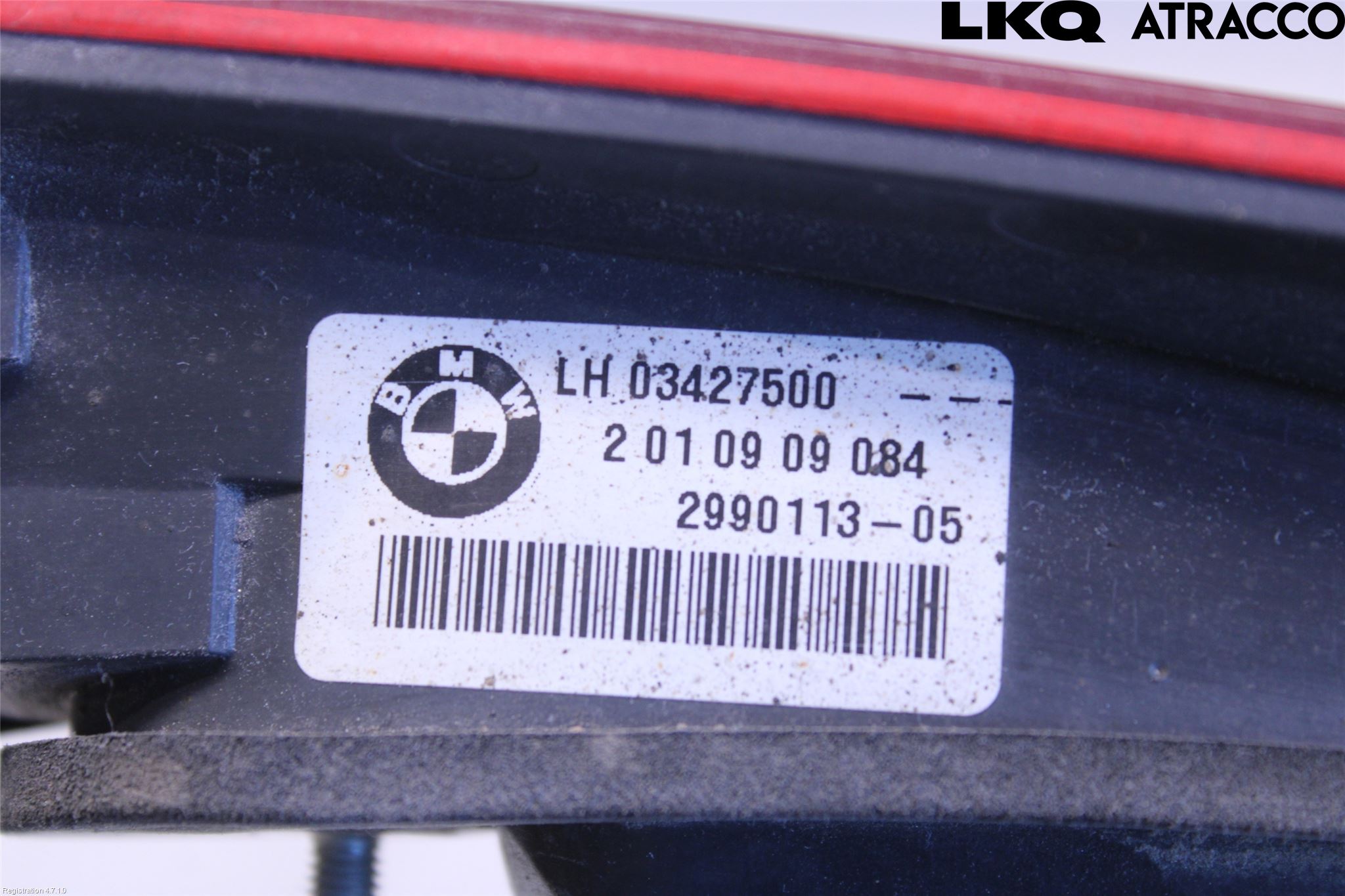 BMW X1 E84 10-15 Baklykt Venstre  På Luke(Indre