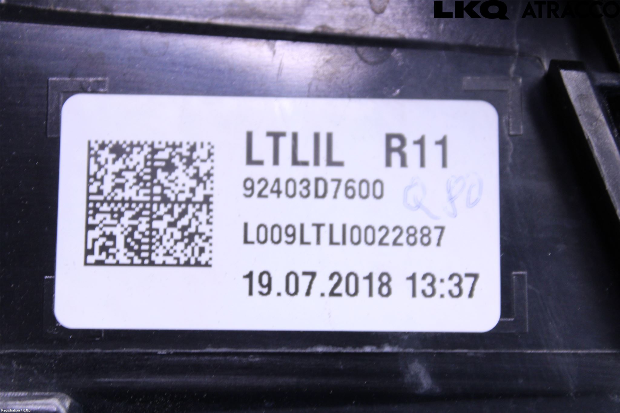 Hyundai TUCSON 05- Baklykt Venstre  På Luke(Indre