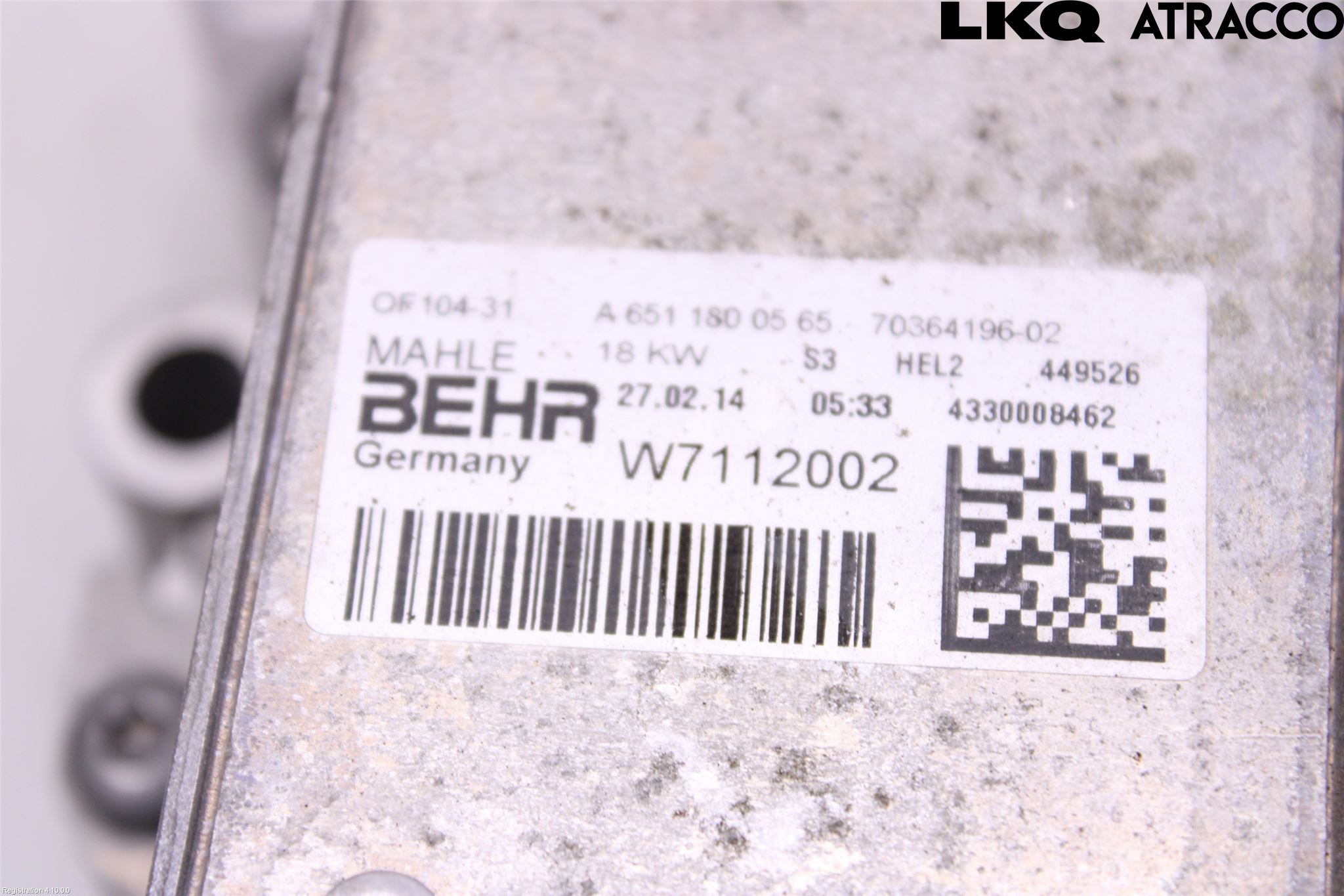 Mercedes-Benz MB B-KLASS (W246/W242) 12-19 Radiator Oljekjøler Motor