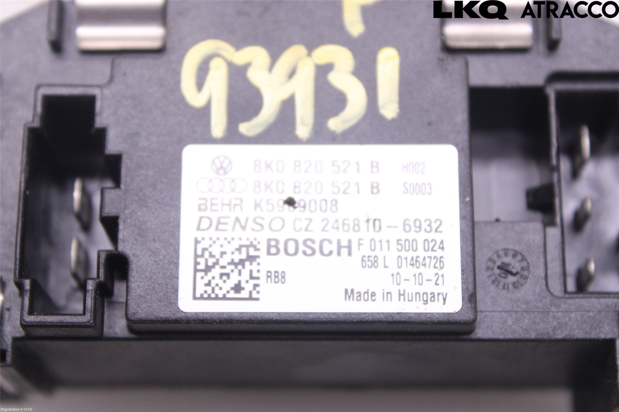 Audi A4/S4 08-11 Varmeapparat Viftemotstand