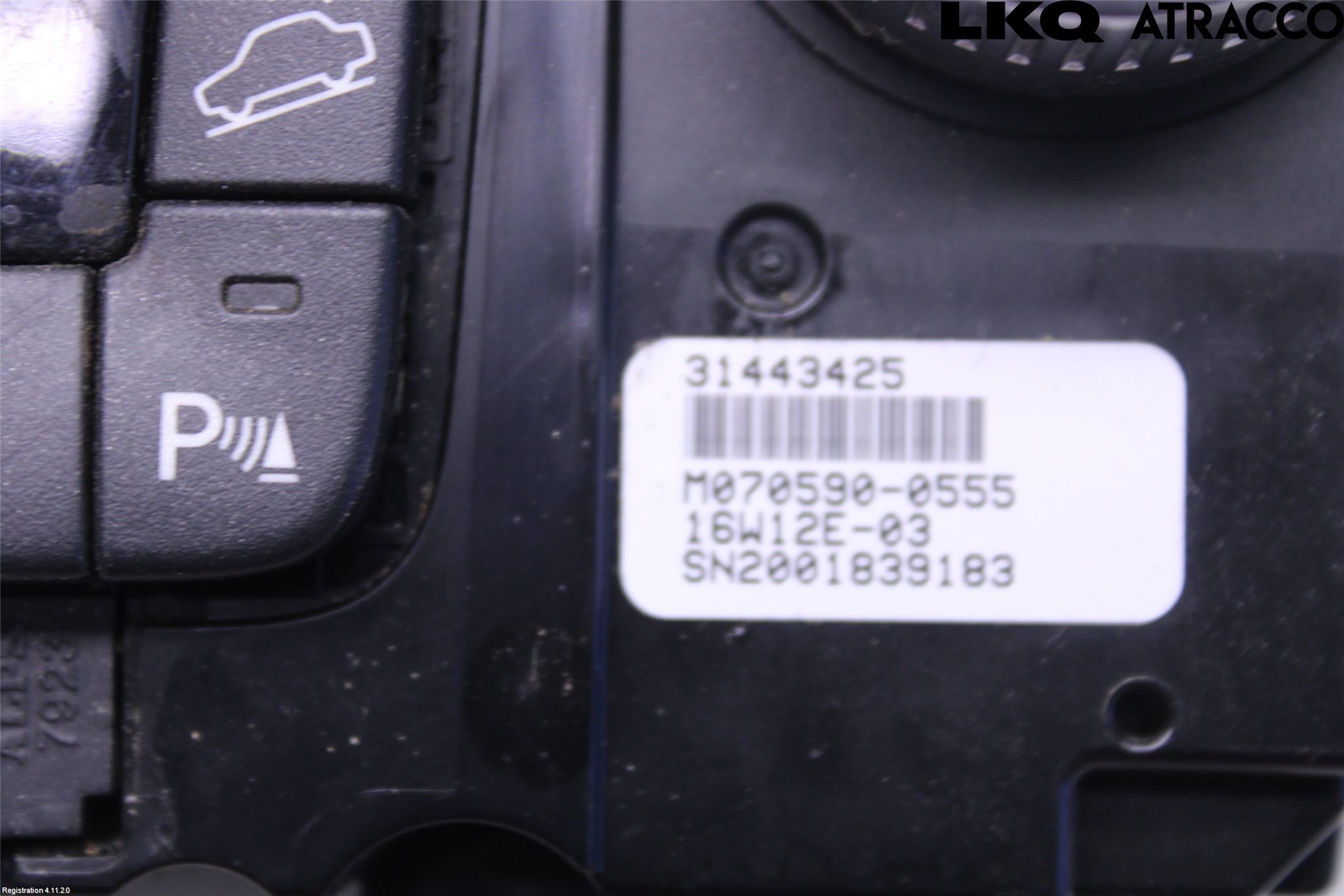 Volvo XC60 14-17 Varme Ac Betjening-Display