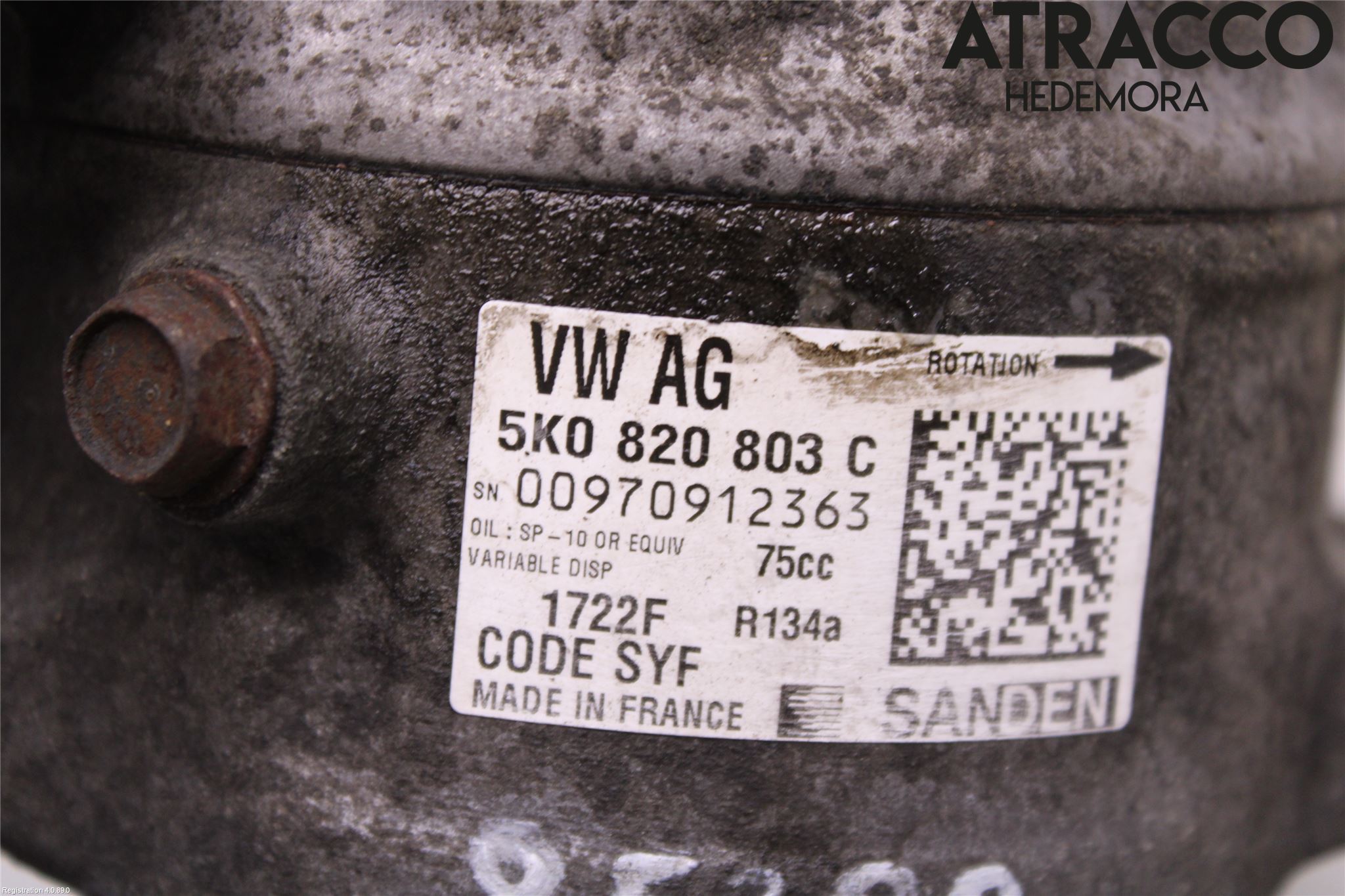 Seat IBIZA IV 08-16 Varme Ac Kompressor