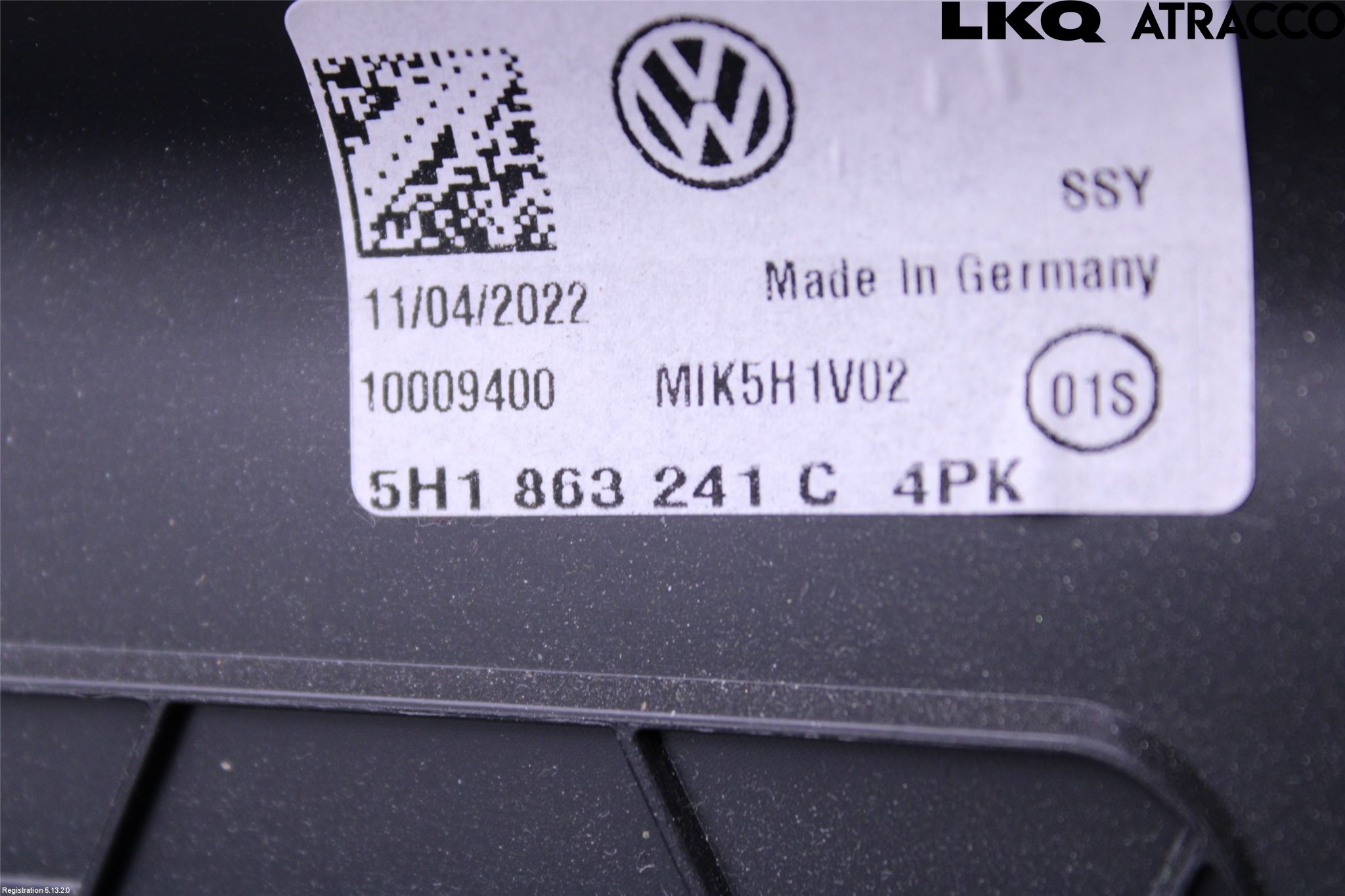 Volkswagen VW GOLF / E-GOLF VIII 20- Innr Konsoll-Lomme
