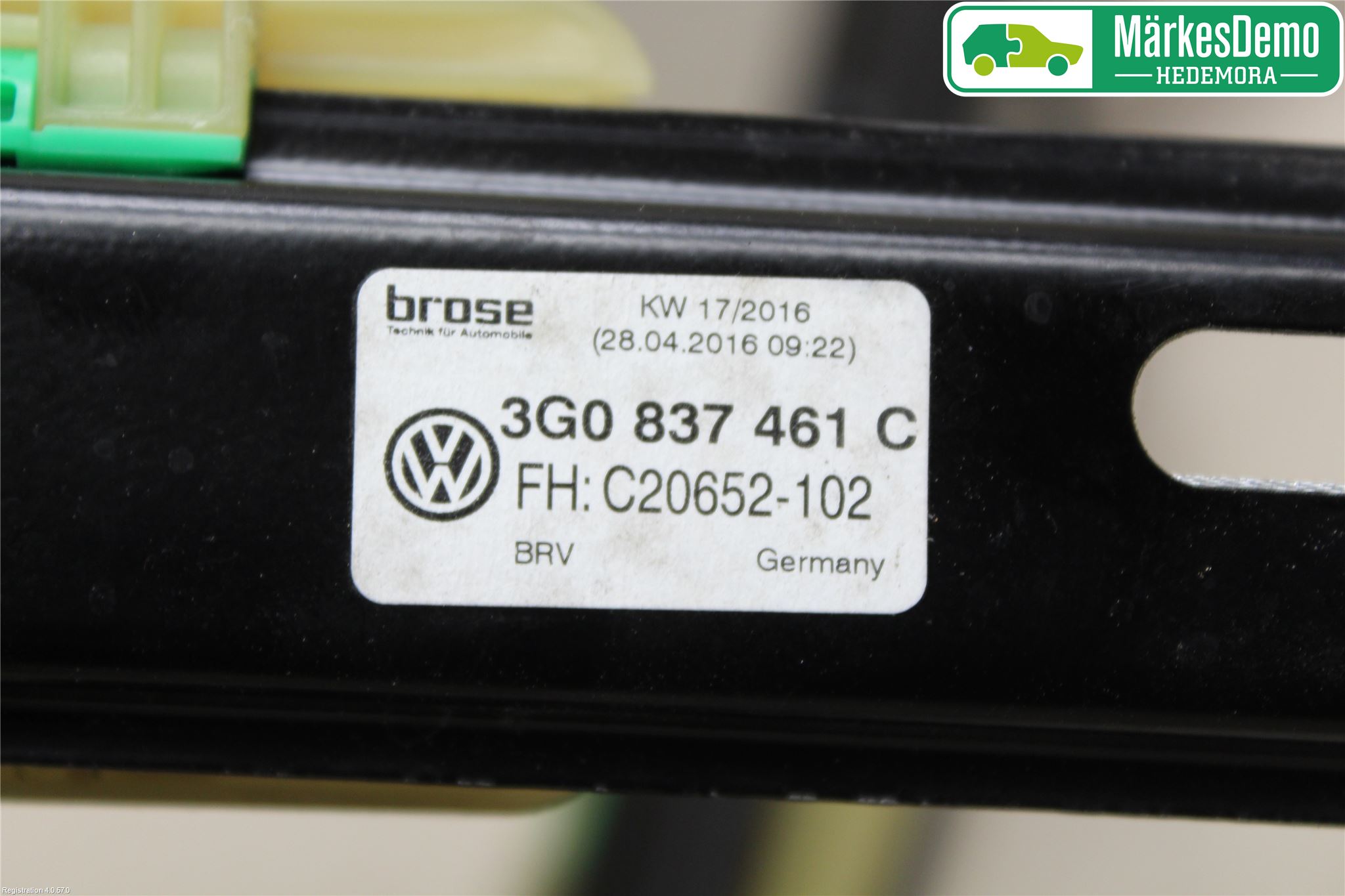 Volkswagen VW PASSAT 15-19 Vindusheis El Komp