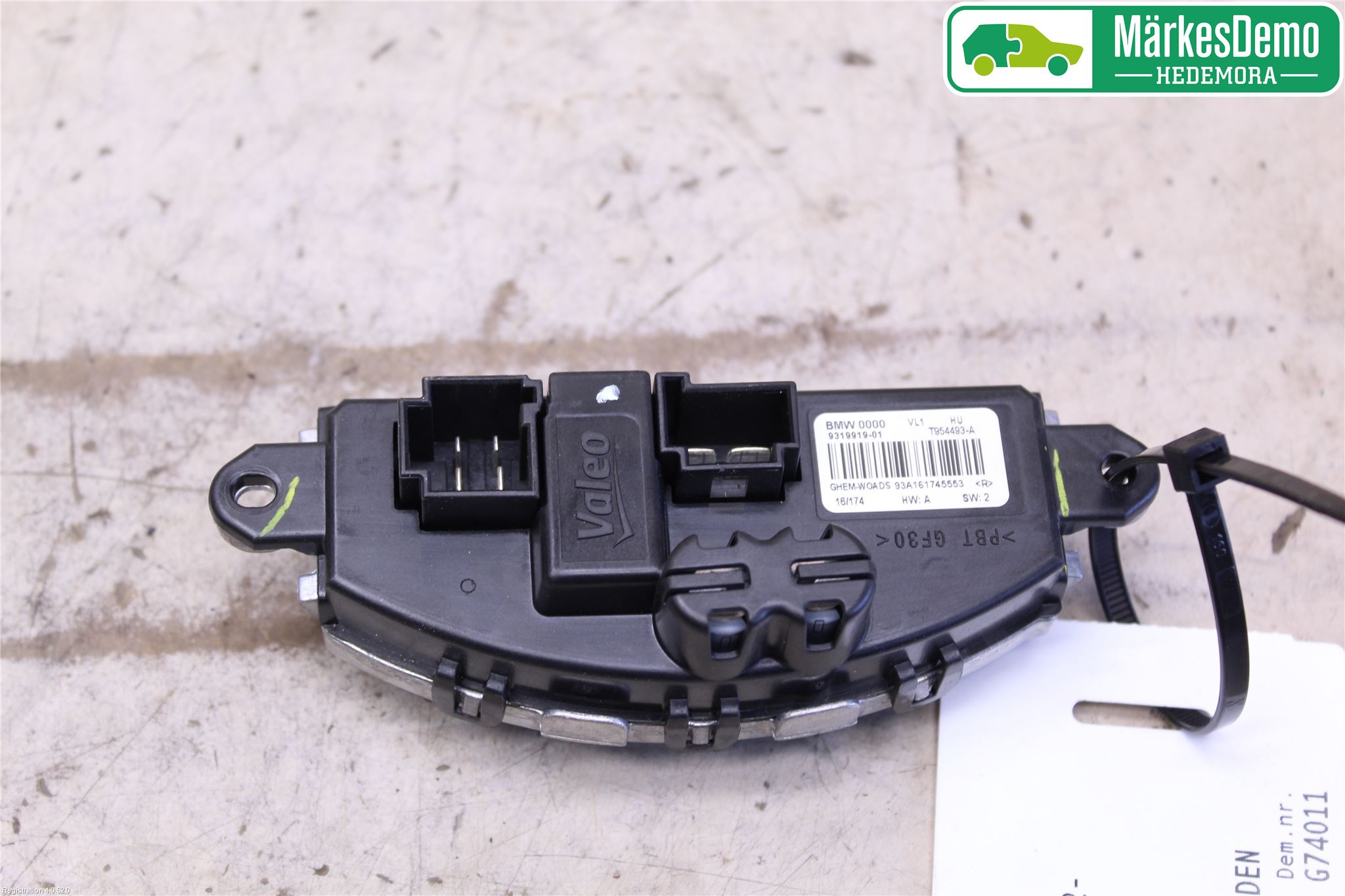 BMW 3 F30/F31/F80 12-19 Varmeapparat Viftemotstand