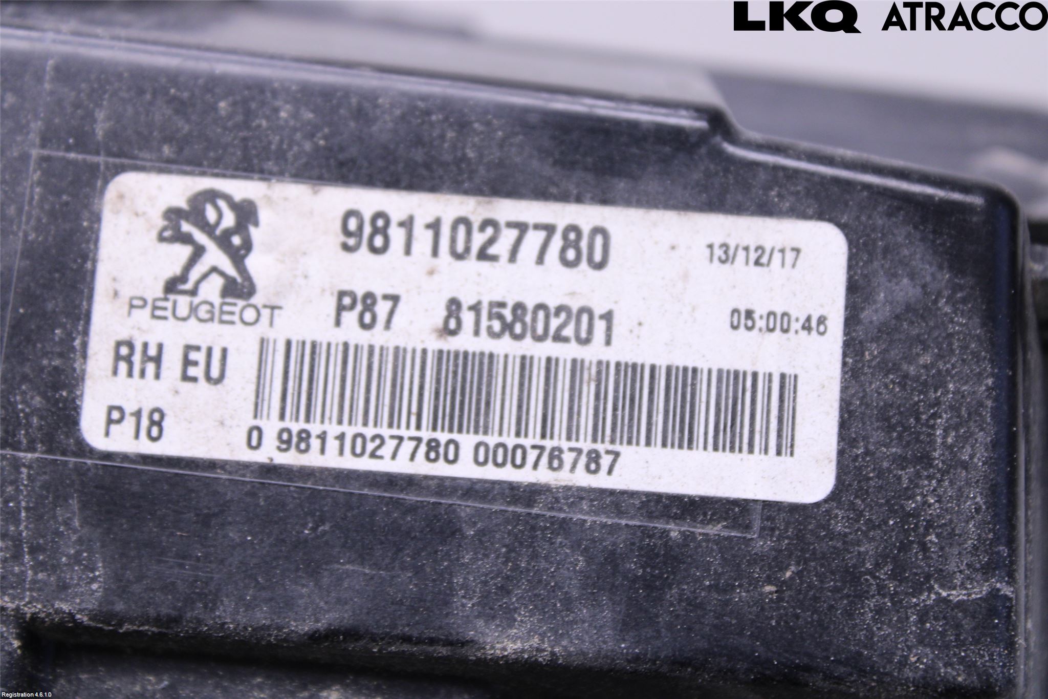Peugeot 5008 17-24 Baklykt Høyre  På Luke(Indre)
