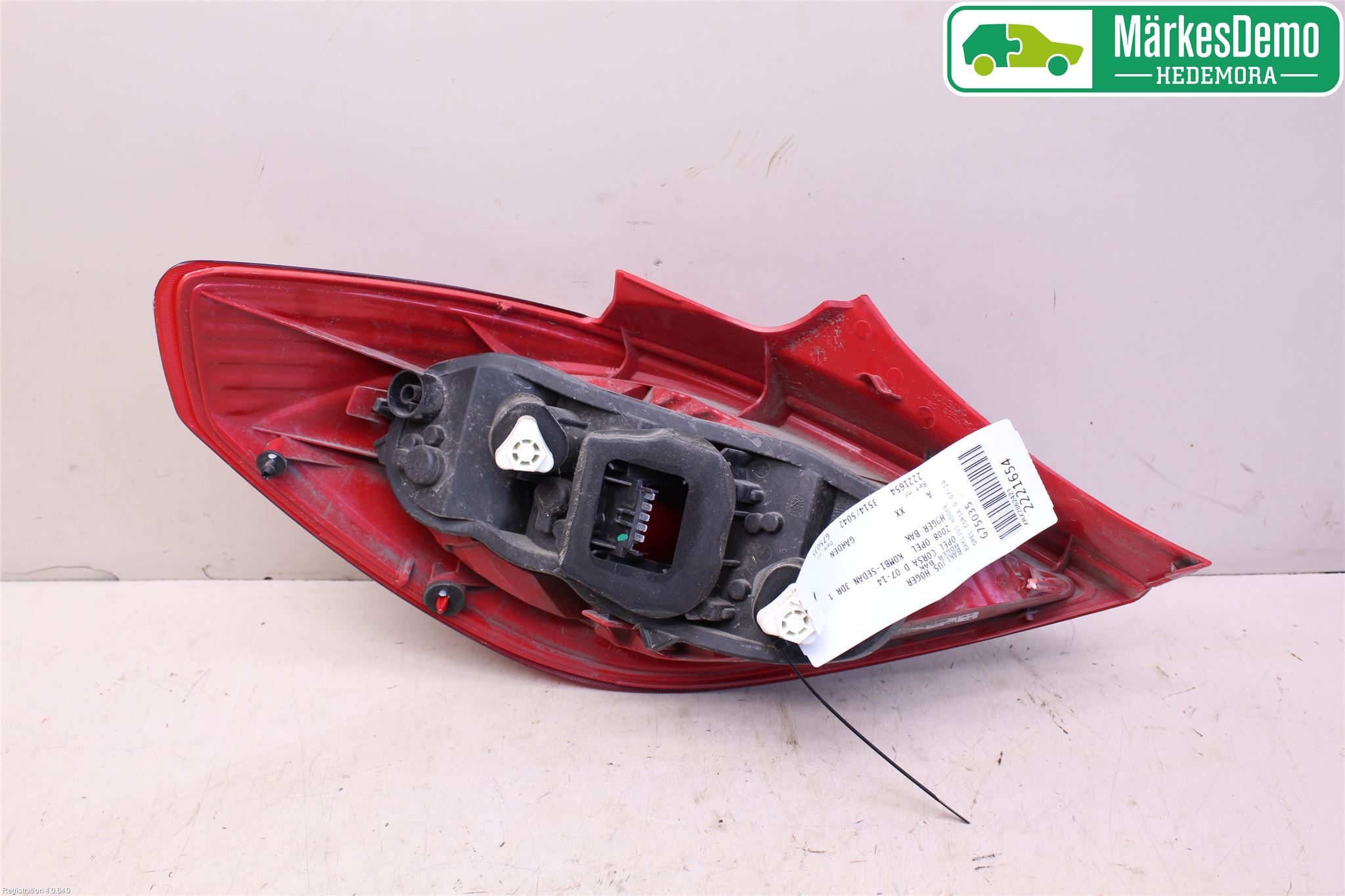 Opel CORSA D 07-14 Baklykt Høyre